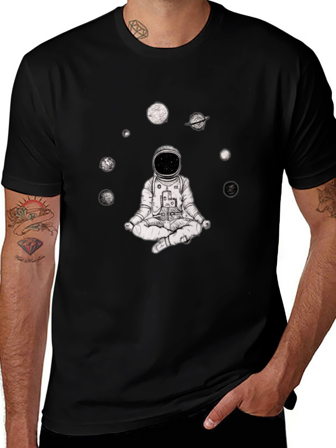 Variant 30 of Cosmic Astronaut Meditation T-Shirt