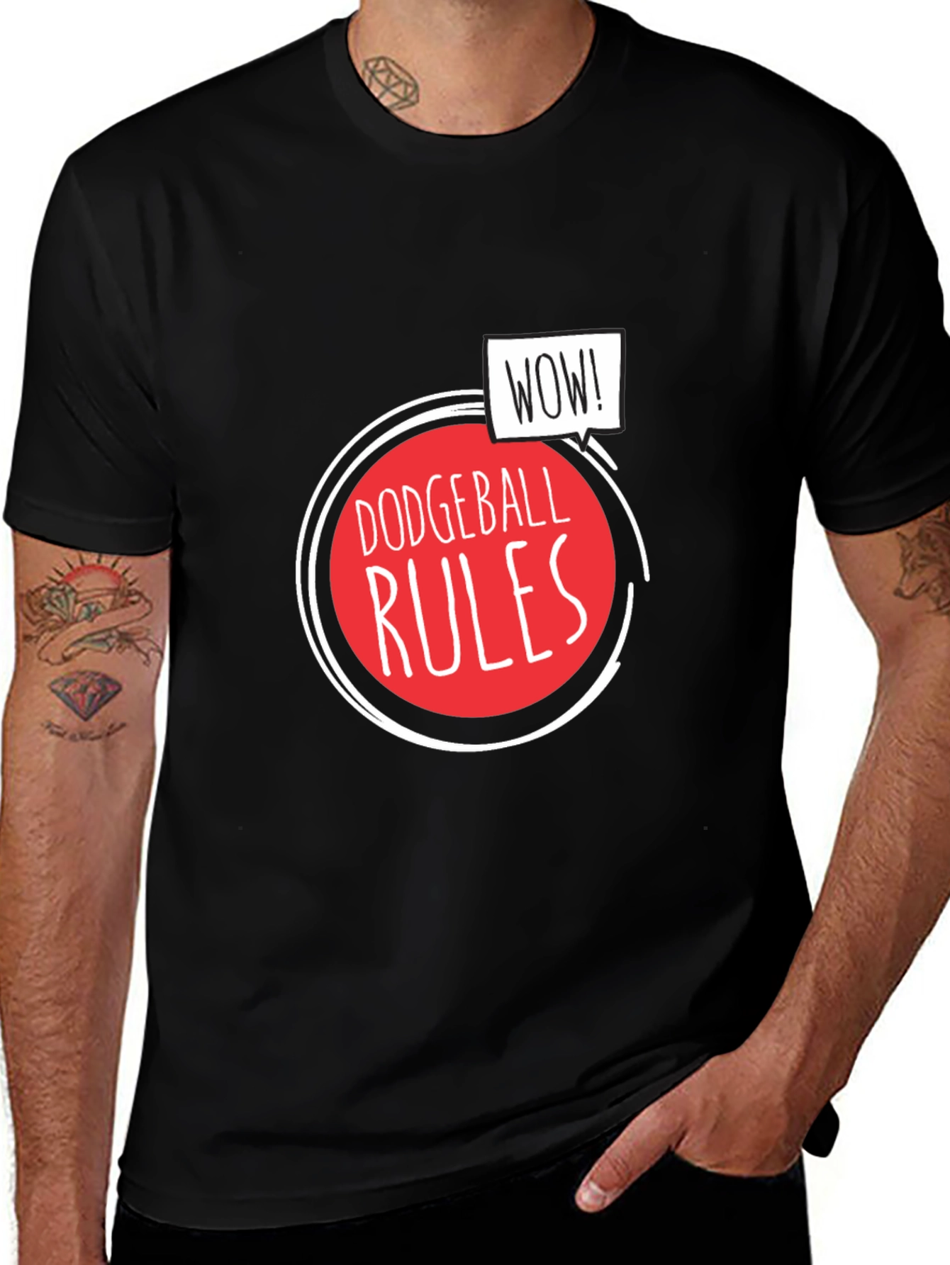 Variant 6 of Dodgeball Rules Black T-Shirt
