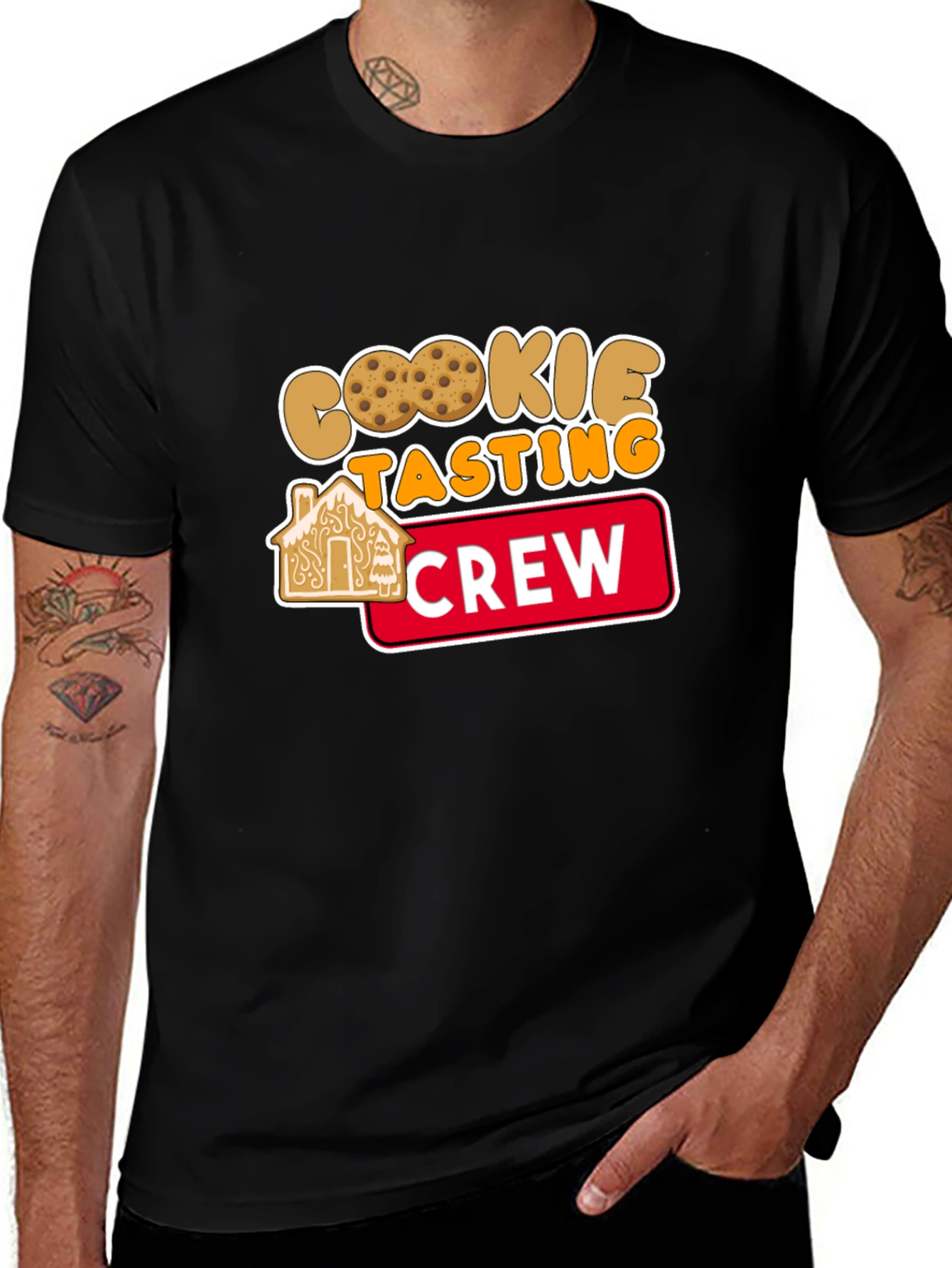 Variant 27 of Cookie Tasting Crew Black T-Shirt