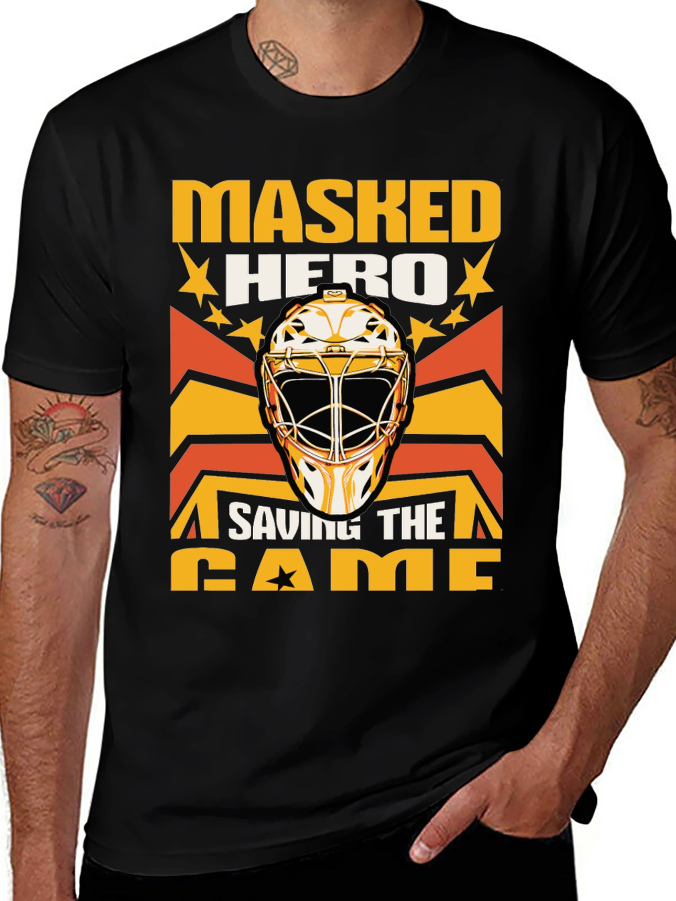 Variant 30 of Masked Hero Hockey T-Shirt