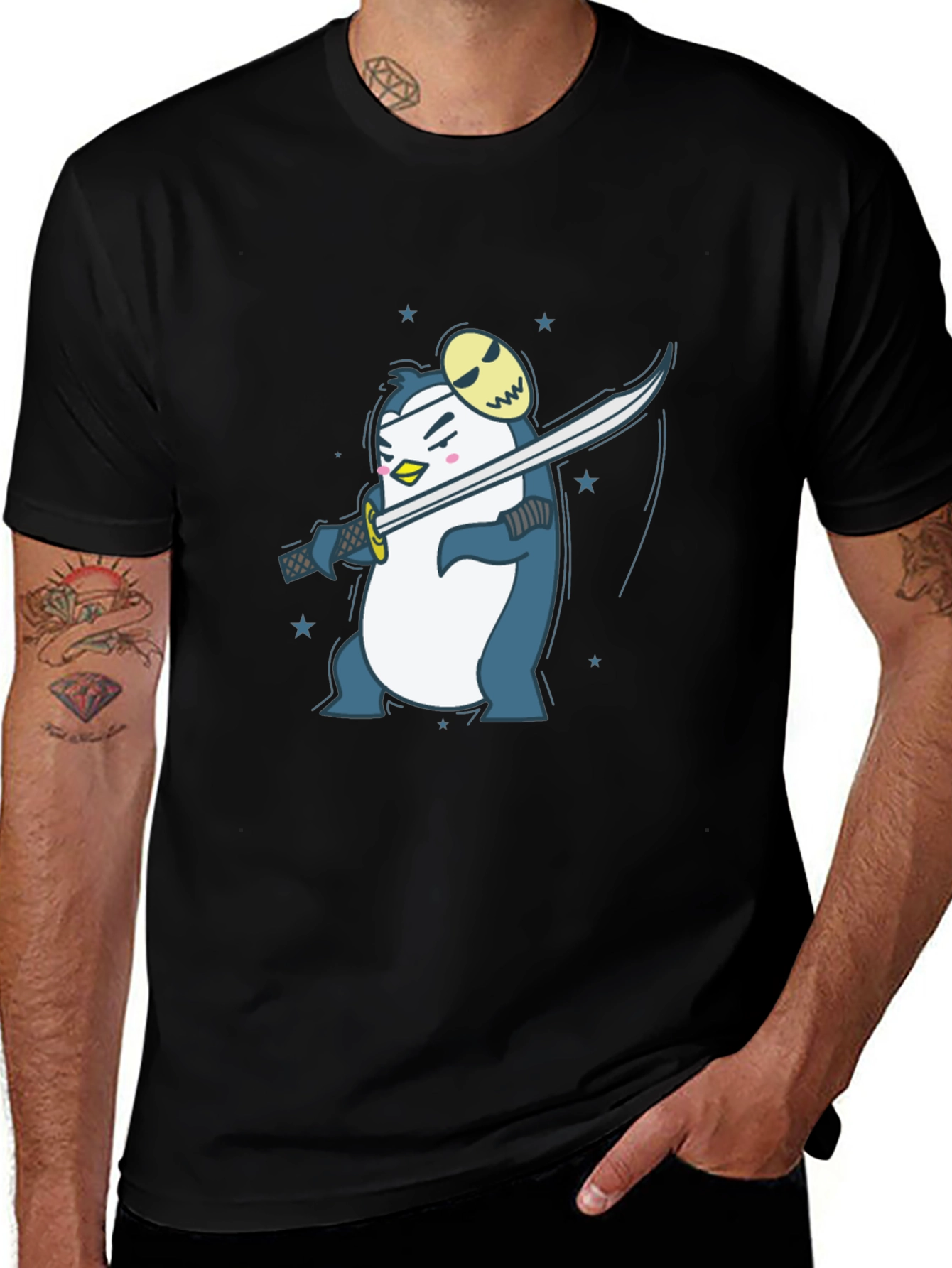 Variant 23 of Ninja Penguin T-Shirt
