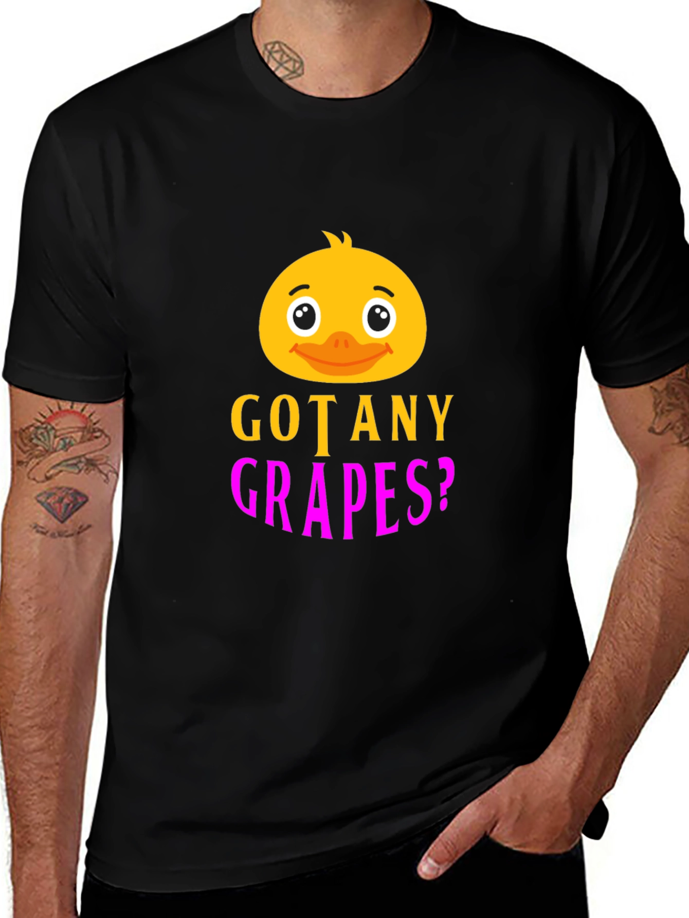 Variant 27 of Got Any Grapes Duck Graphic T-Shirt