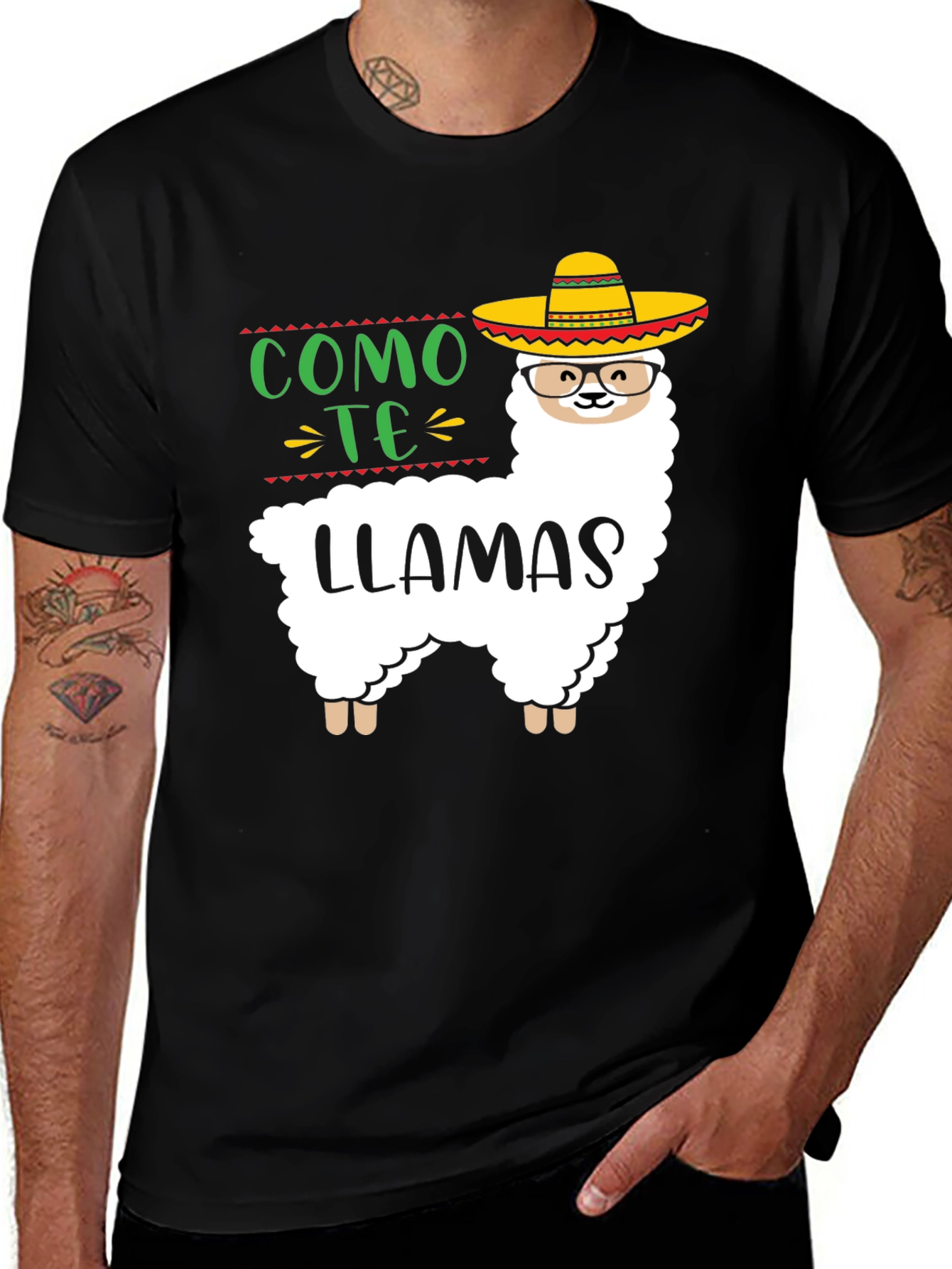 Variant 29 of Como Te Llamas Llama Graphic Tee