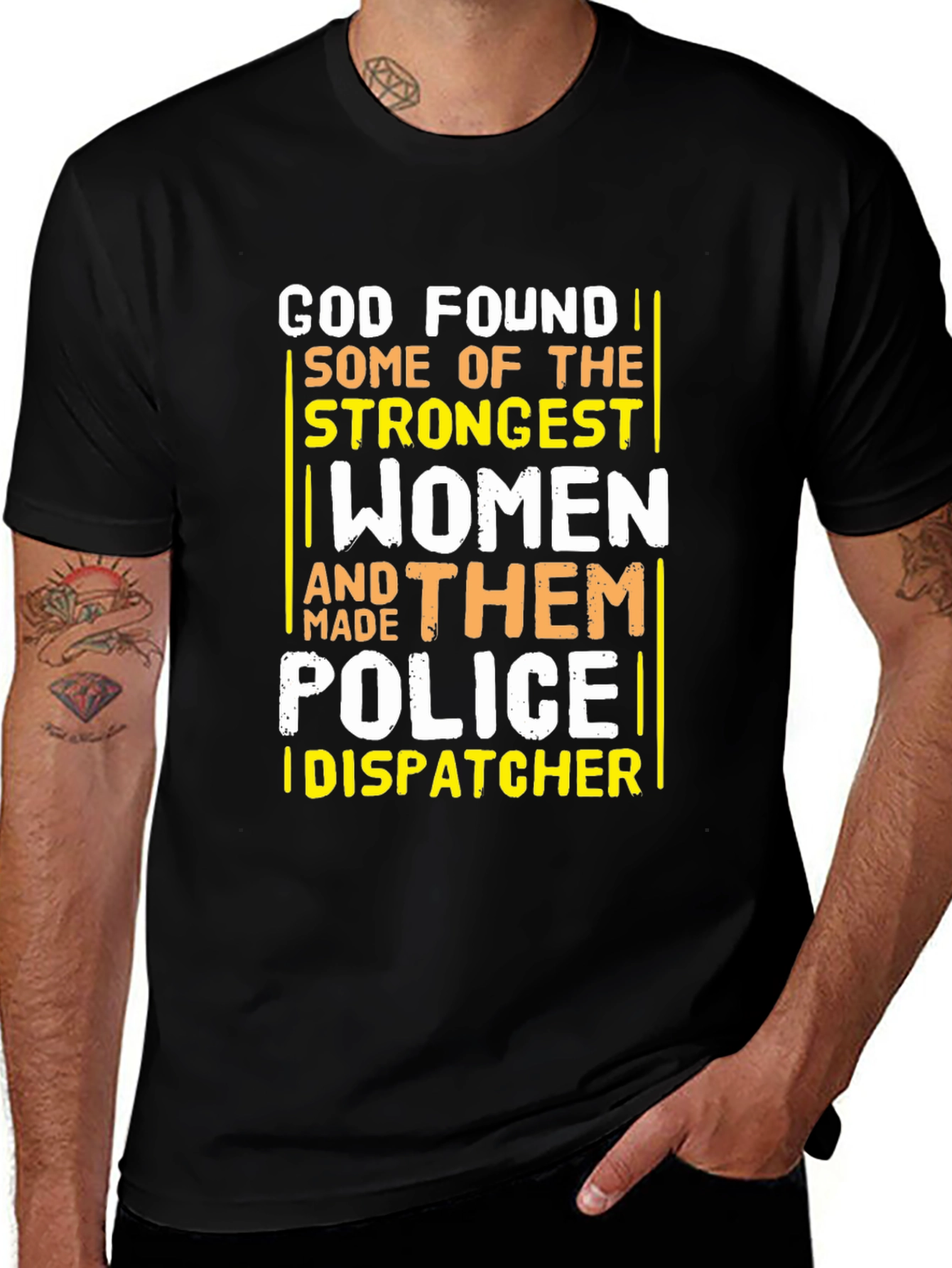 Variant 12 of Strong Women Police Dispatcher T-Shirt