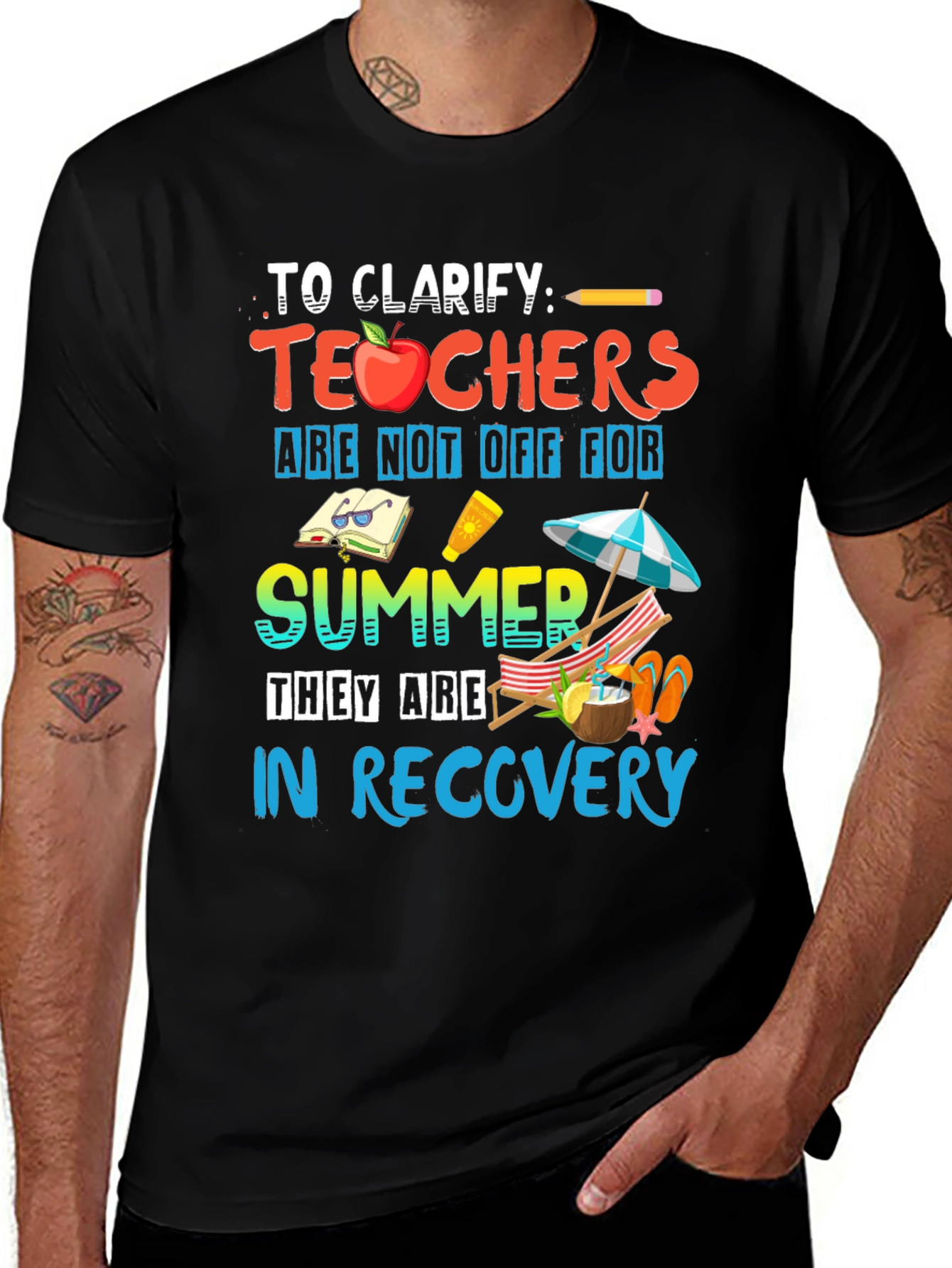 Variant 10 of Teacher Summer Recovery T-Shirt