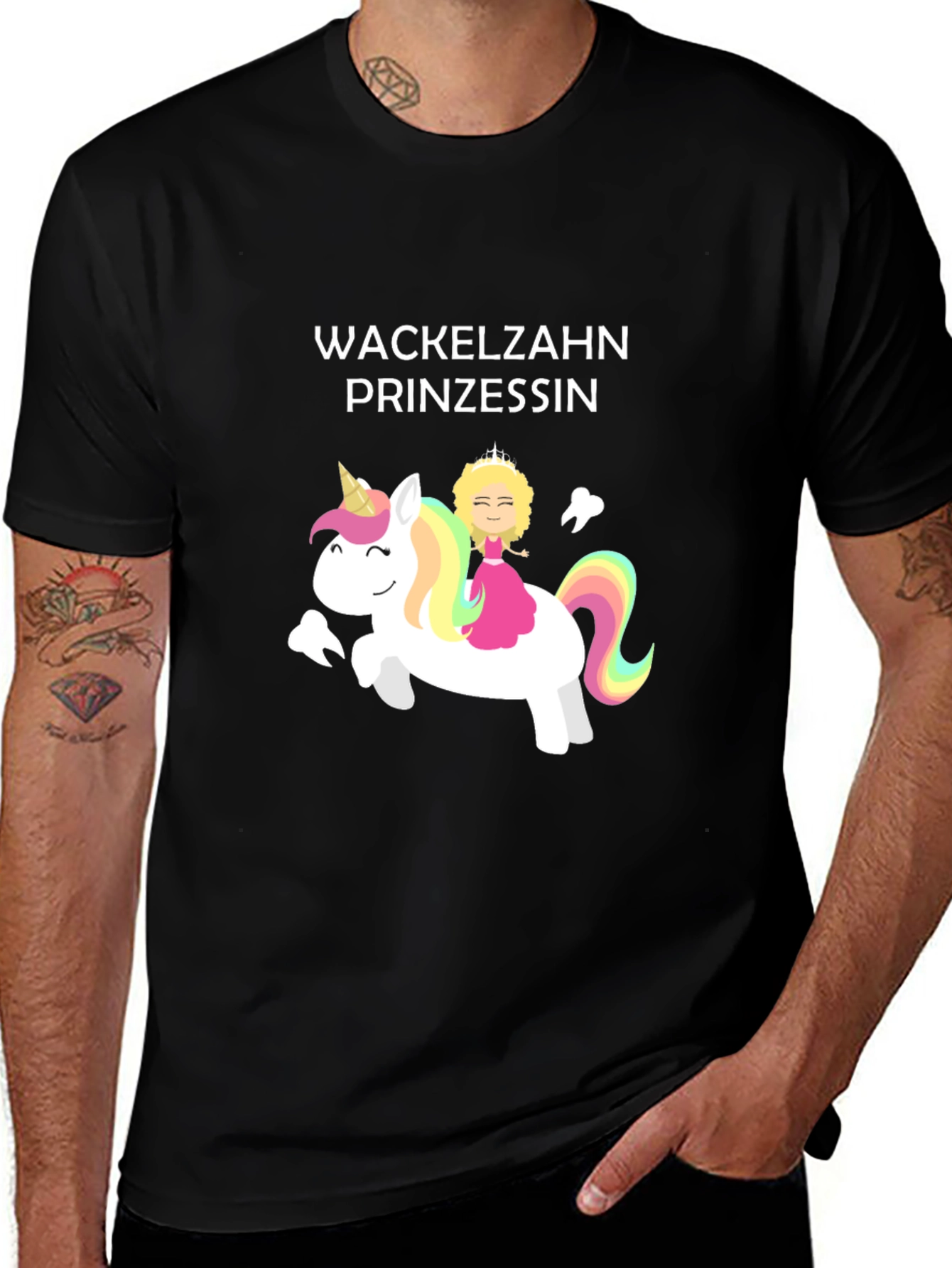 Variant 13 of Wackelzahn Prinzessin T-Shirt - Unicorn Princess