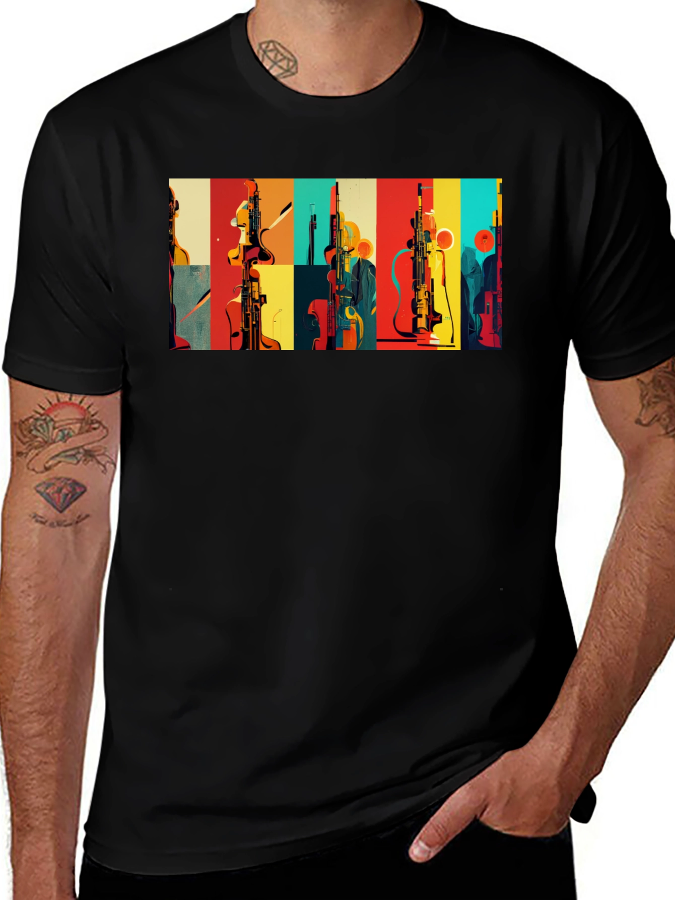 Variant 18 of Abstract Musical Instrument T-Shirt