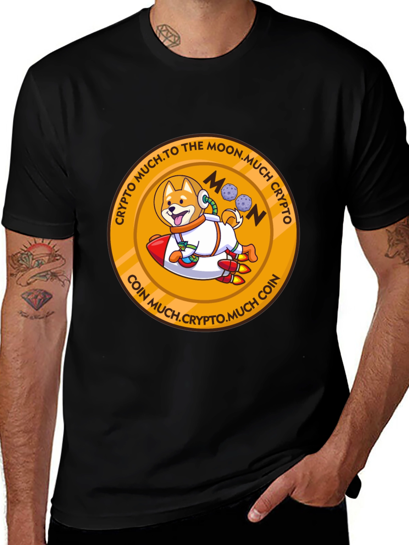 Variant 18 of Crypto Doge to the Moon T-Shirt