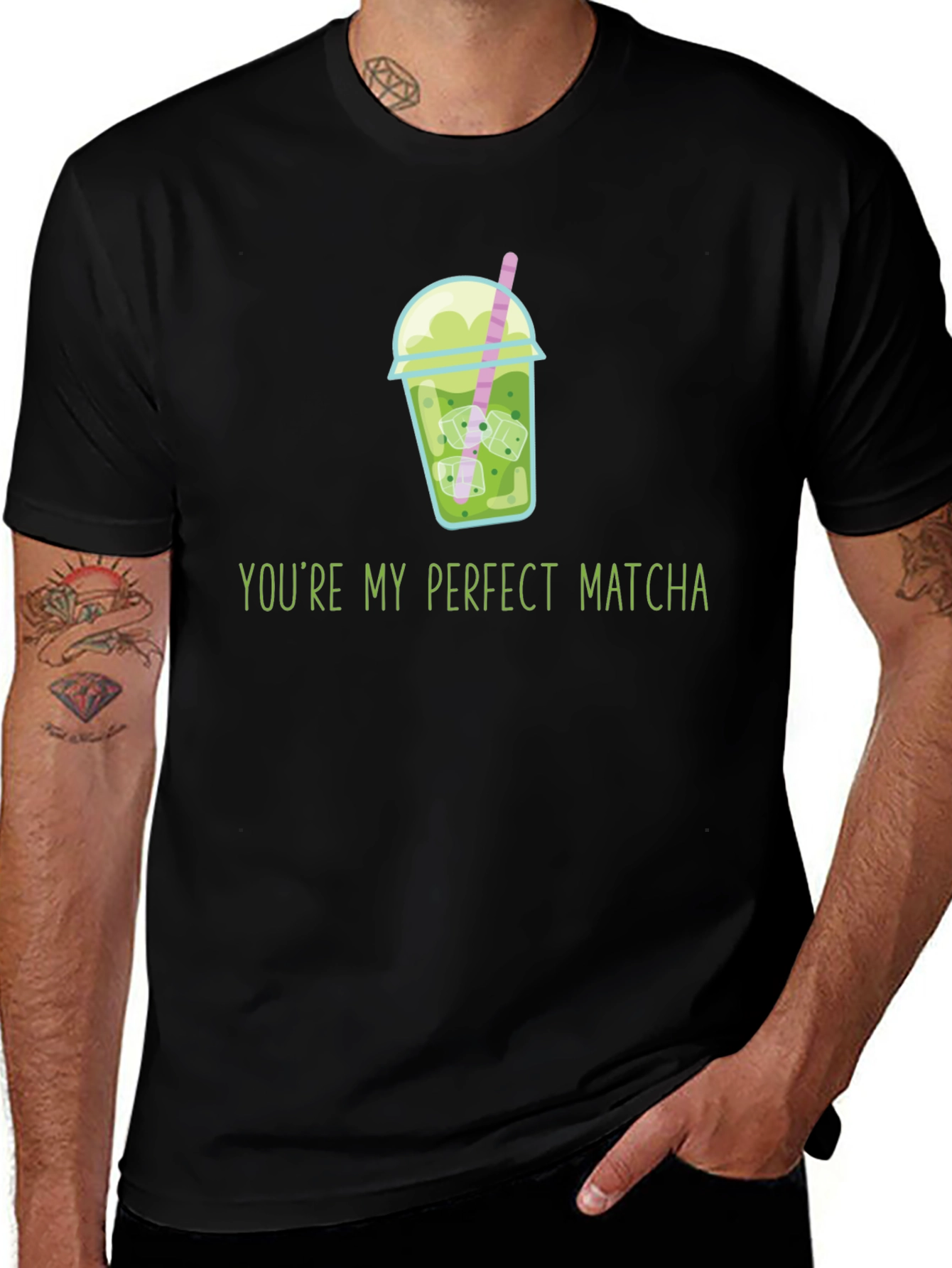 Variant 5 of Perfect Matcha Tee - Cute Graphic Shirt