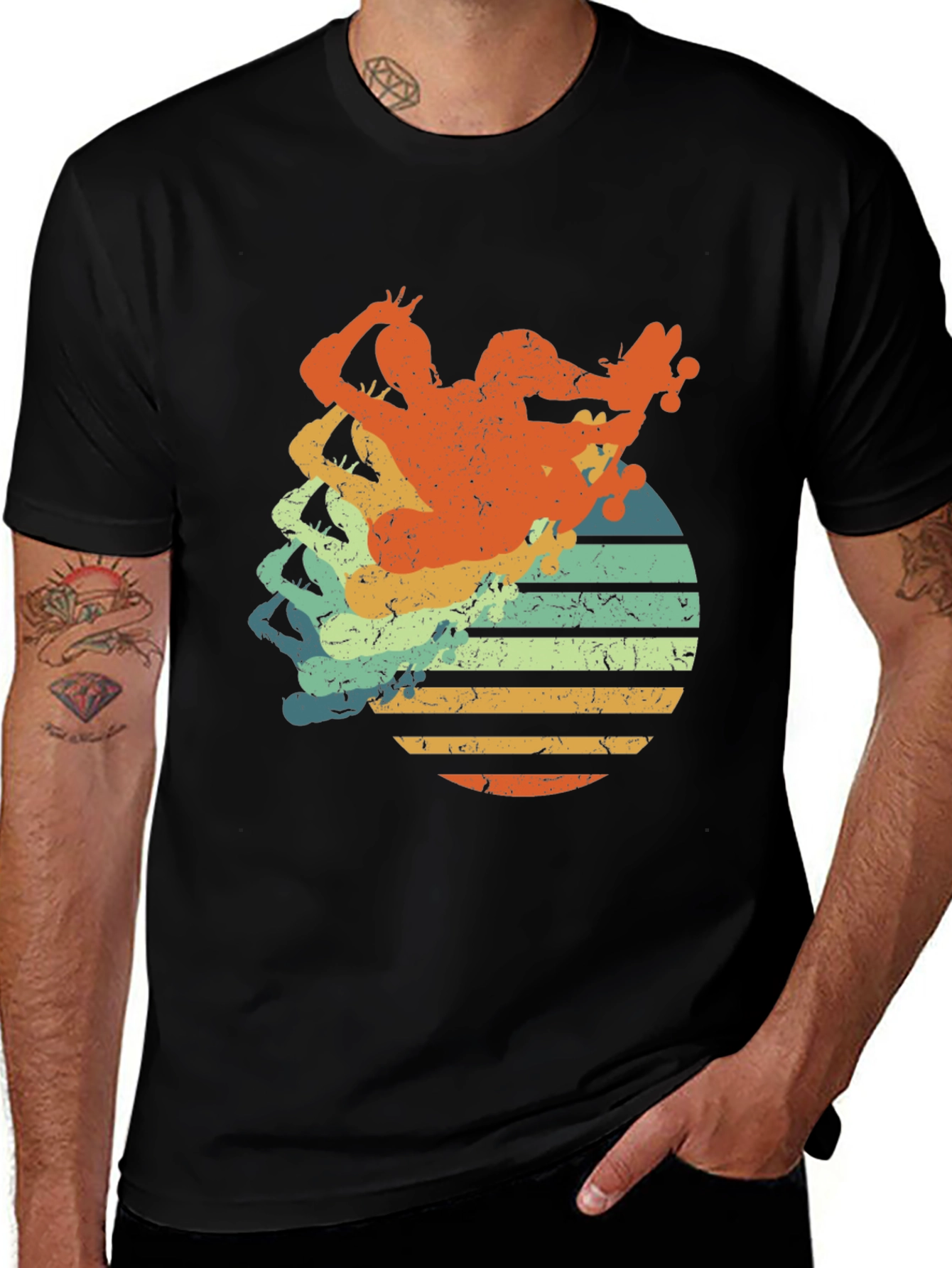 Variant 16 of Retro Skateboarder T-Shirt