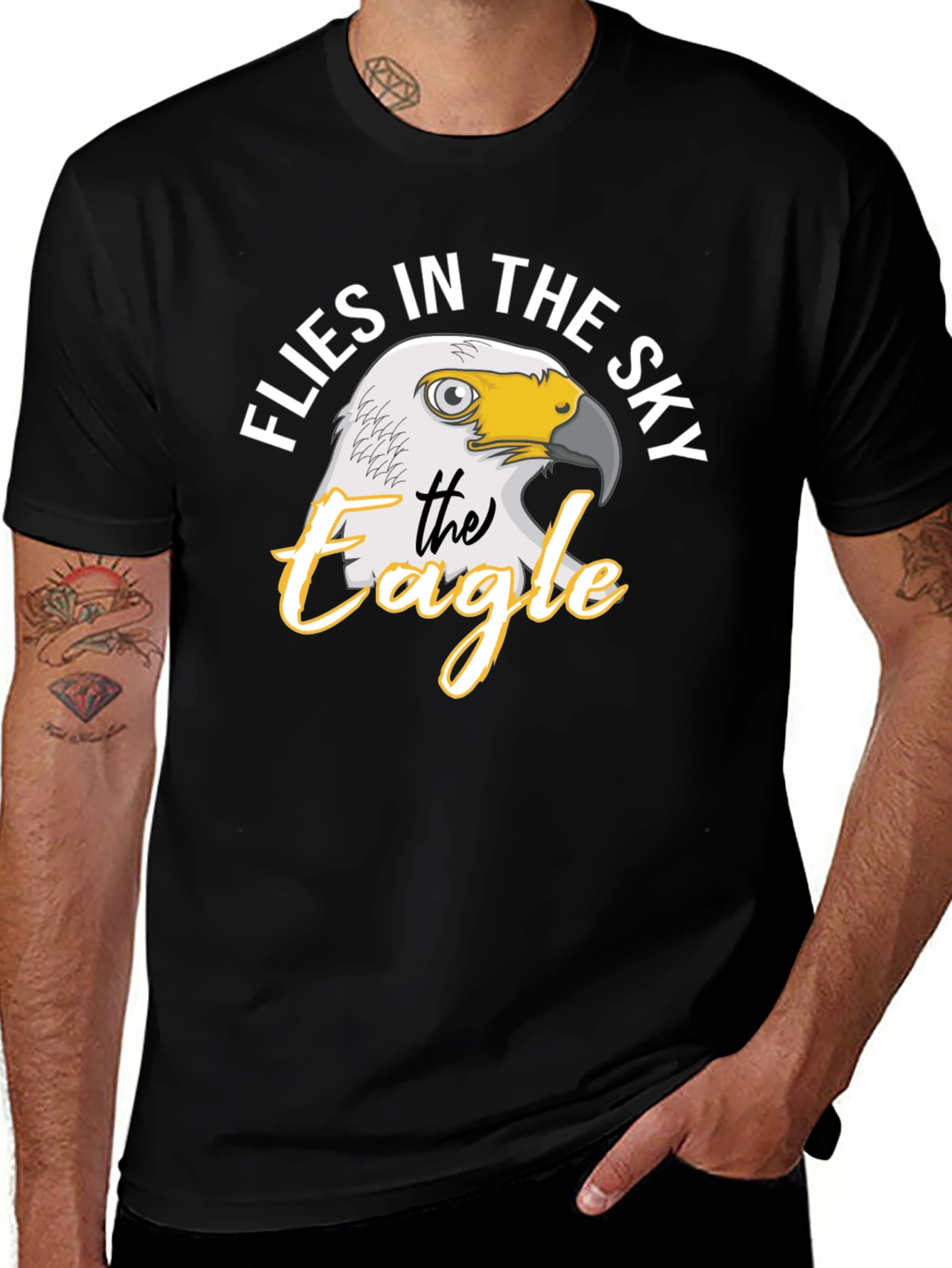 Variant 25 of Eagle Flies in the Sky Graphic T-Shirt
