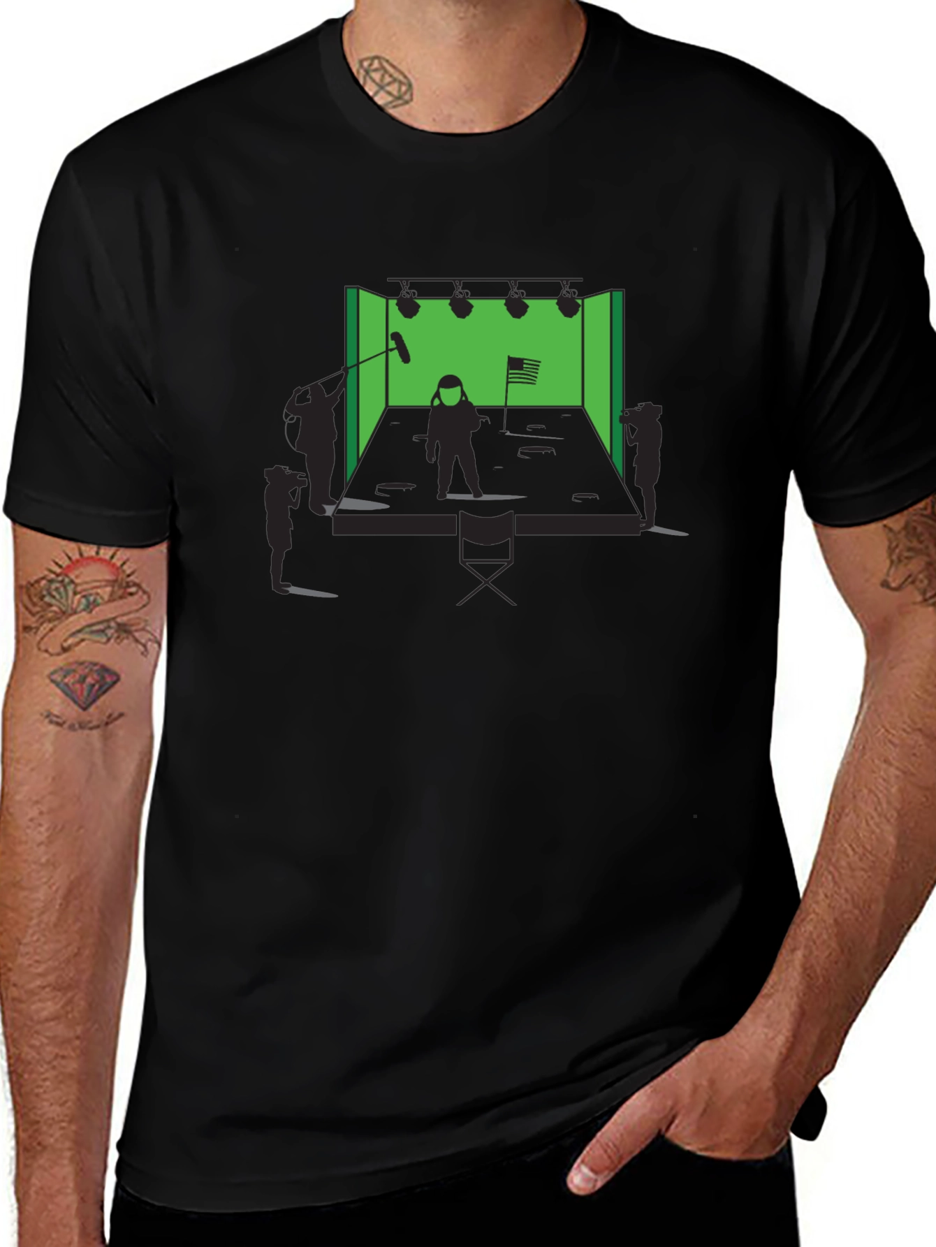 Movie Set T-Shirt - Behind the Scenes Green Screen Tee