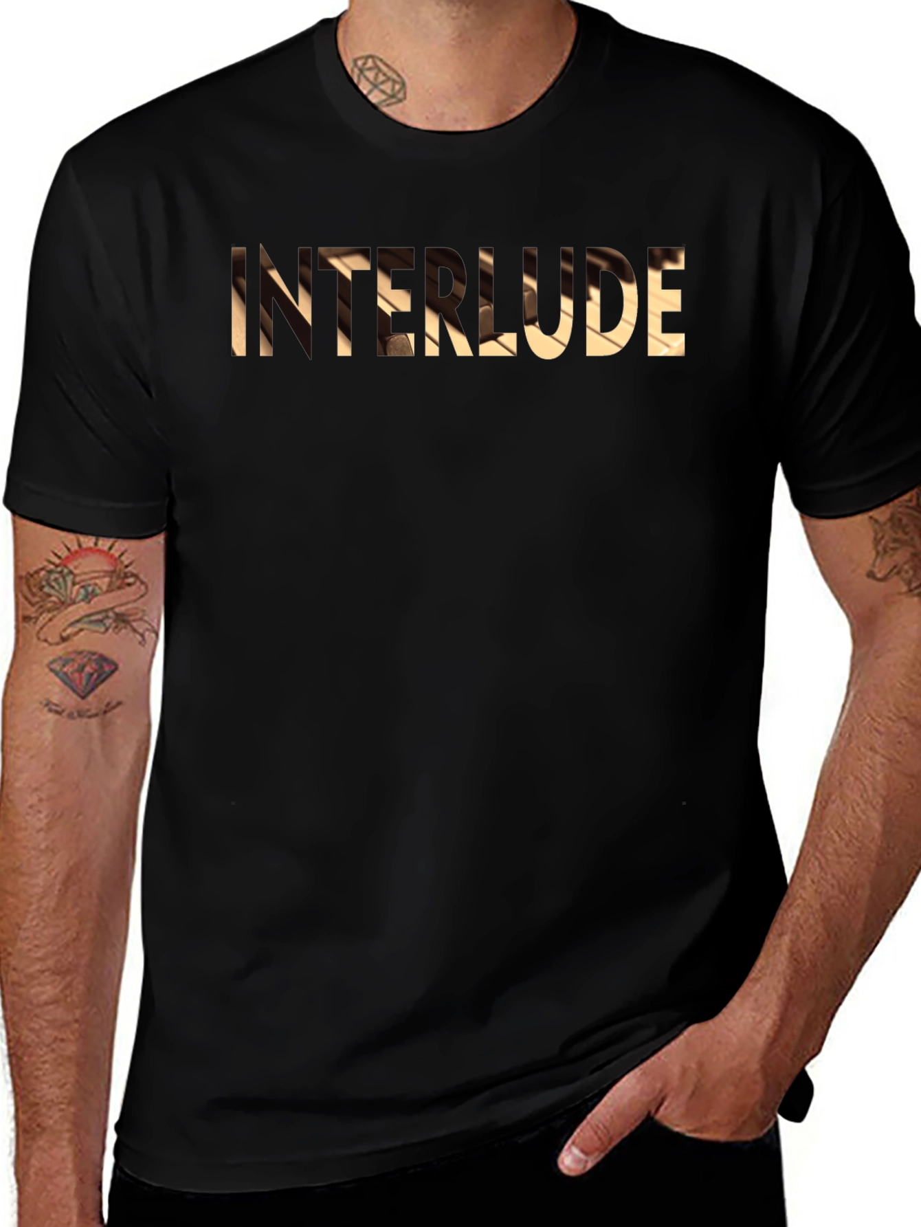 Interlude Piano Keys T-Shirt - Unisex
