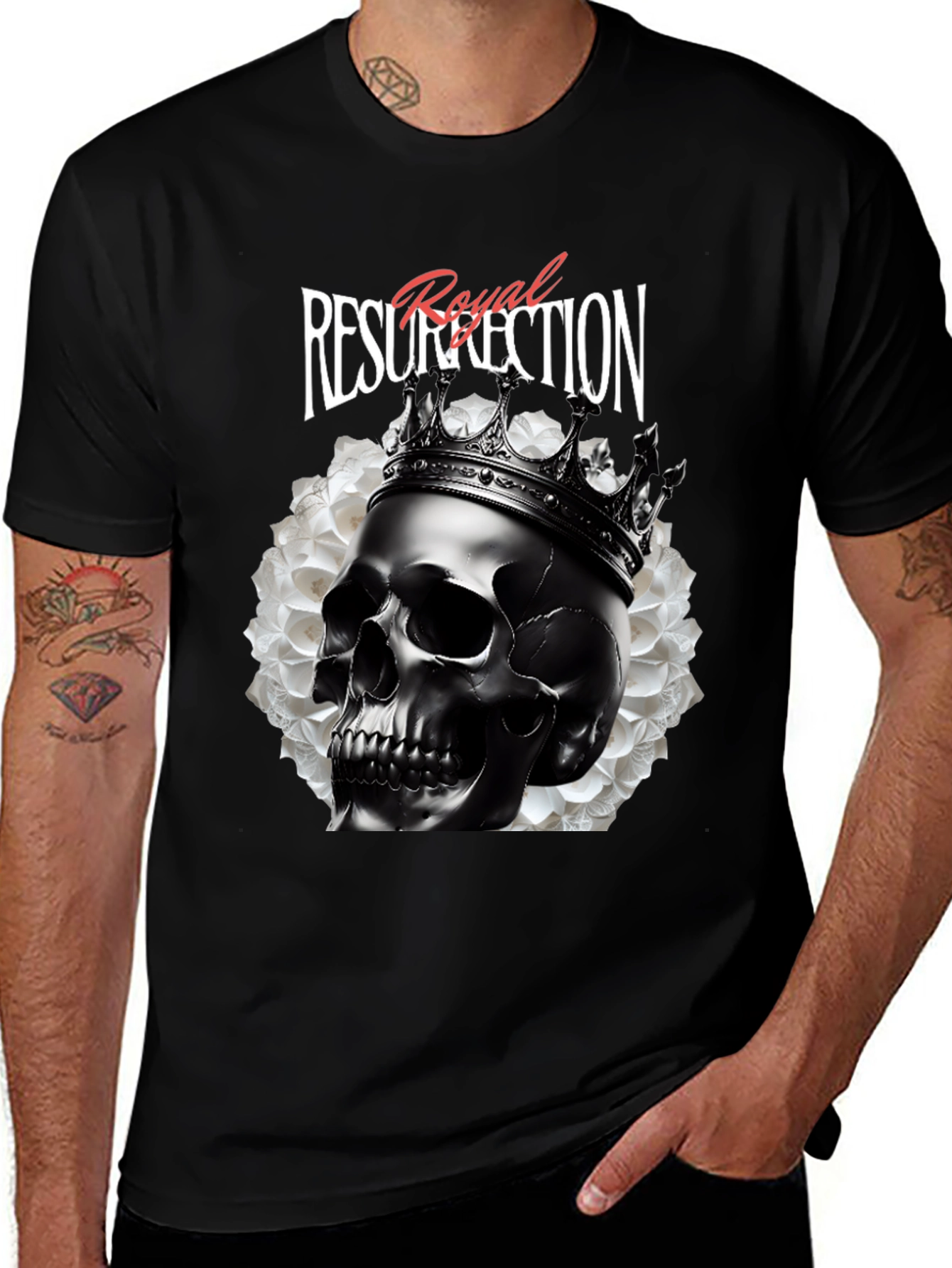 Variant 7 of Royal Resurrection Skull T-Shirt