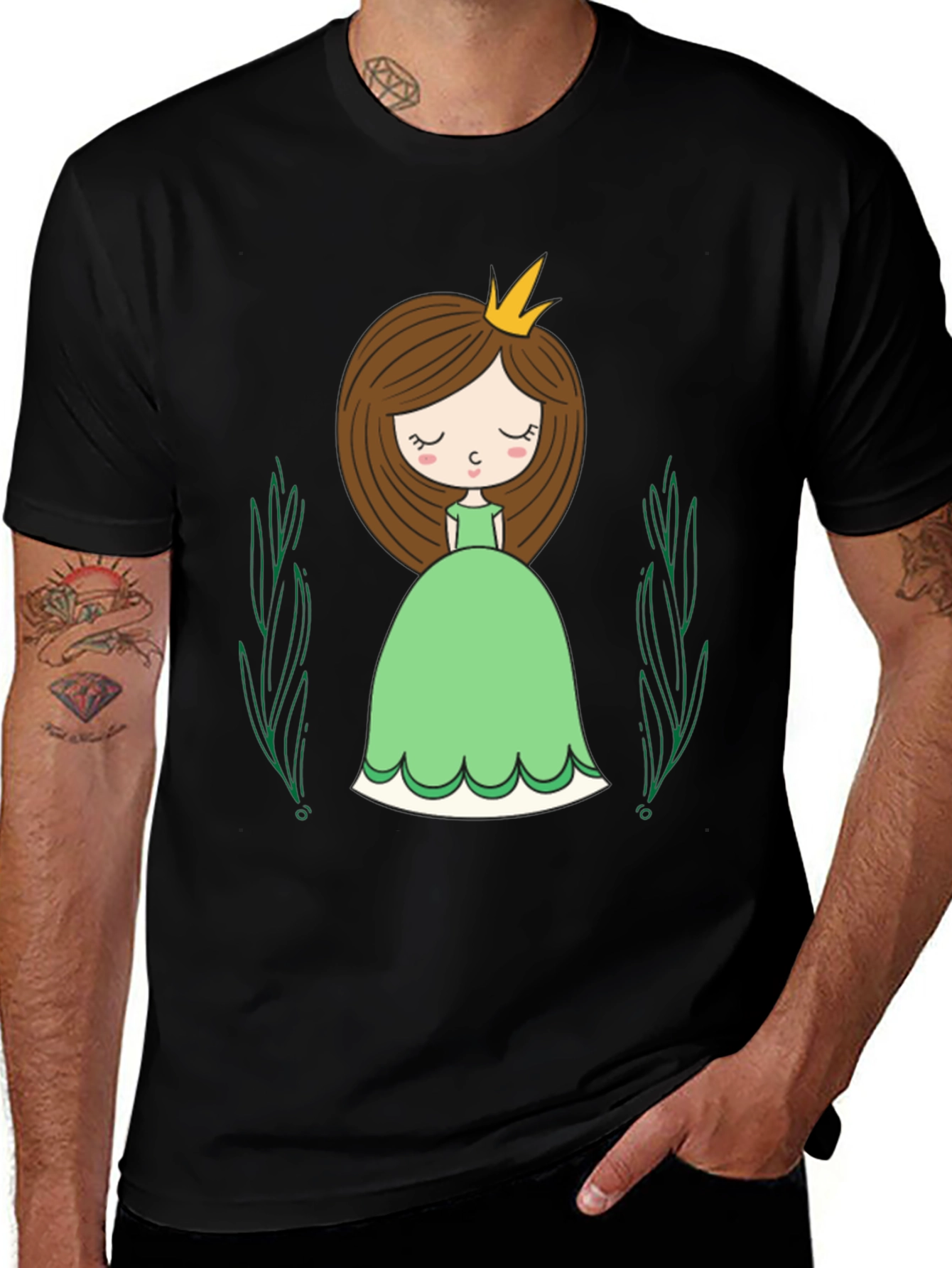 Variant 23 of Princess Graphic Tee - Cute Cartoon Style