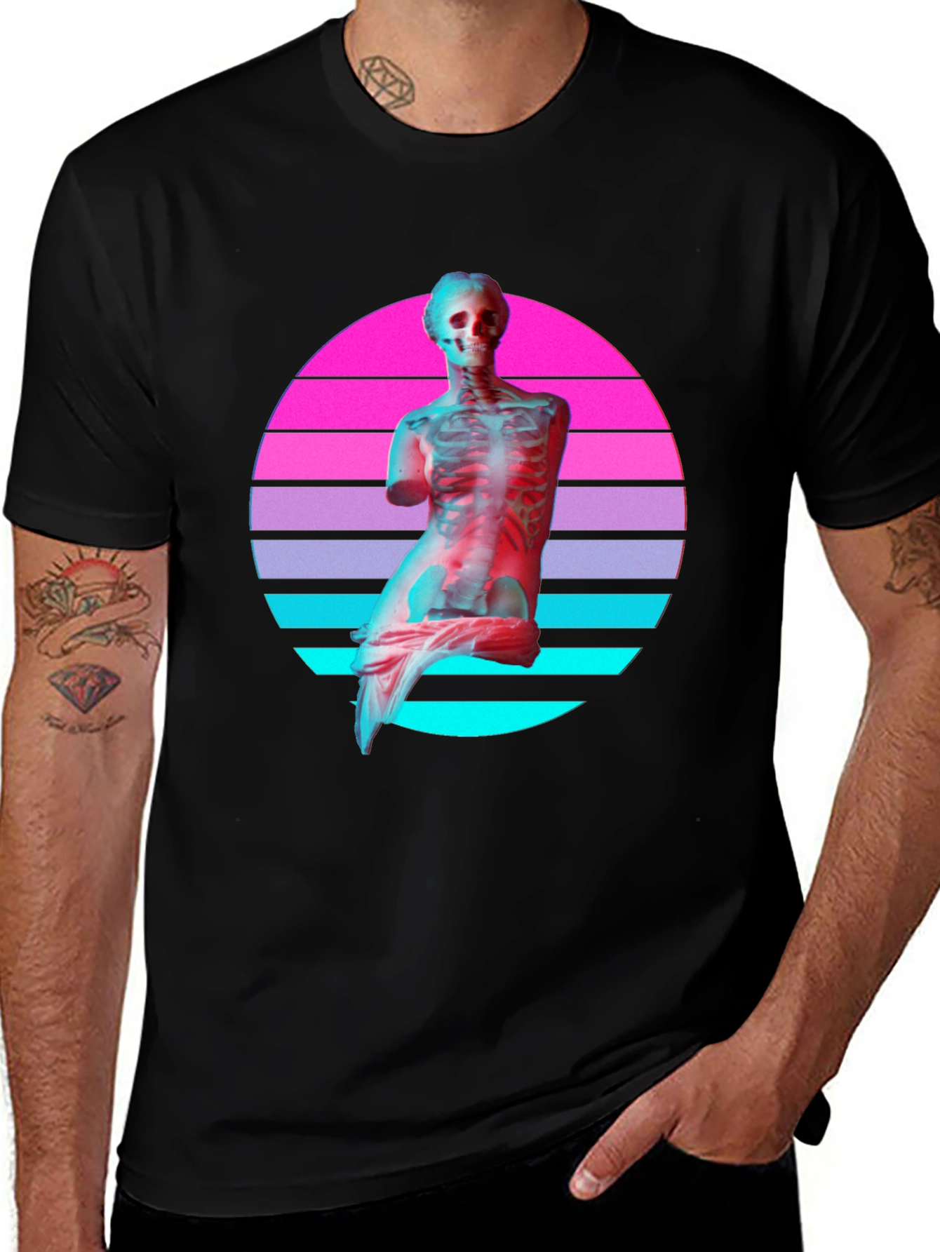 Variant 26 of Retro Skeleton T-Shirt