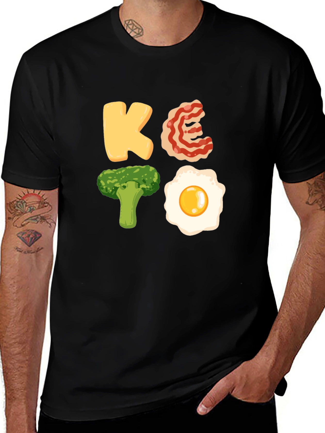 Variant 29 of Keto Diet T-Shirt: Funny Food Lover Tee