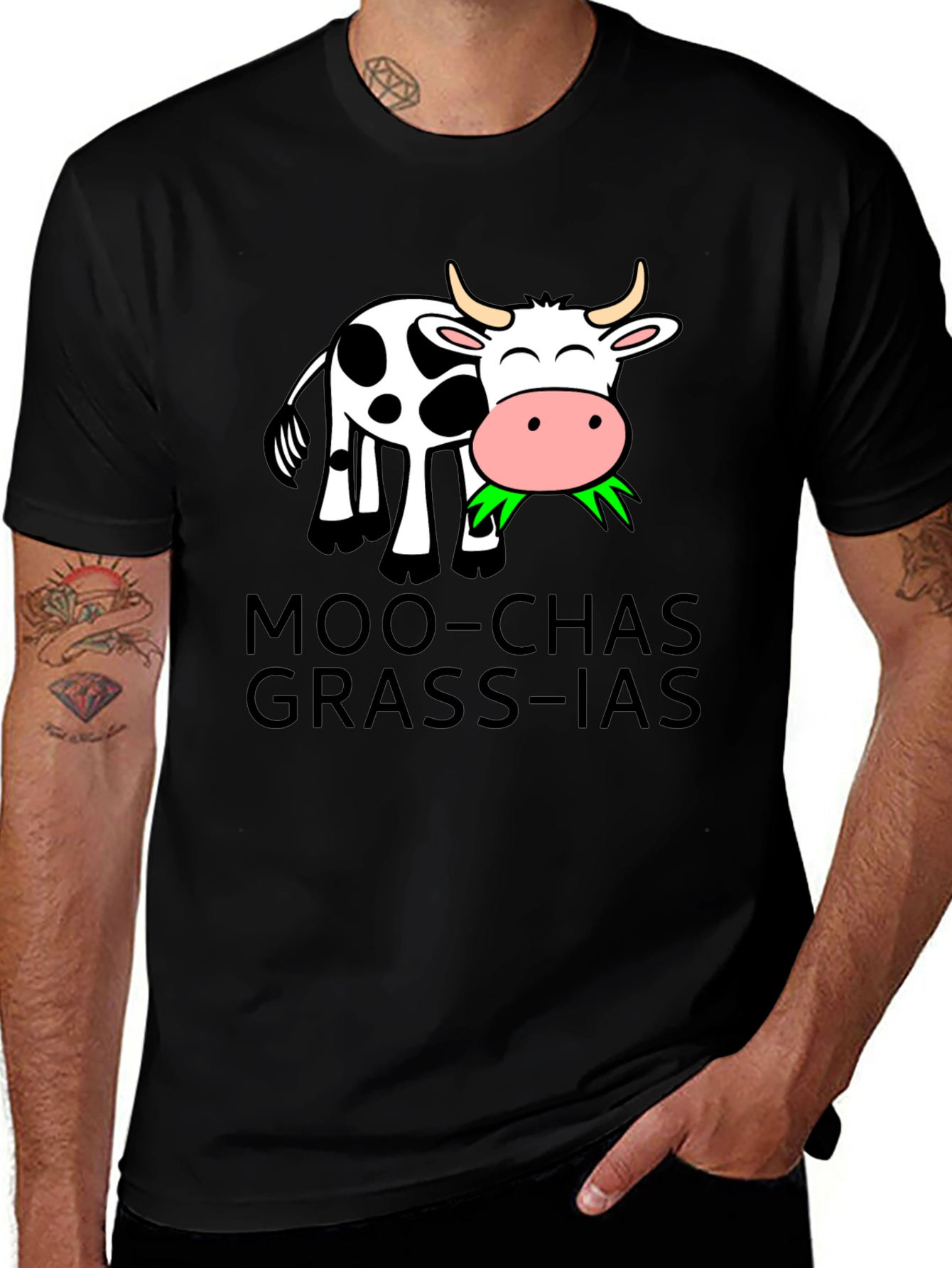 Variant 18 of Moo-chas Grass-ias Cow T-Shirt
