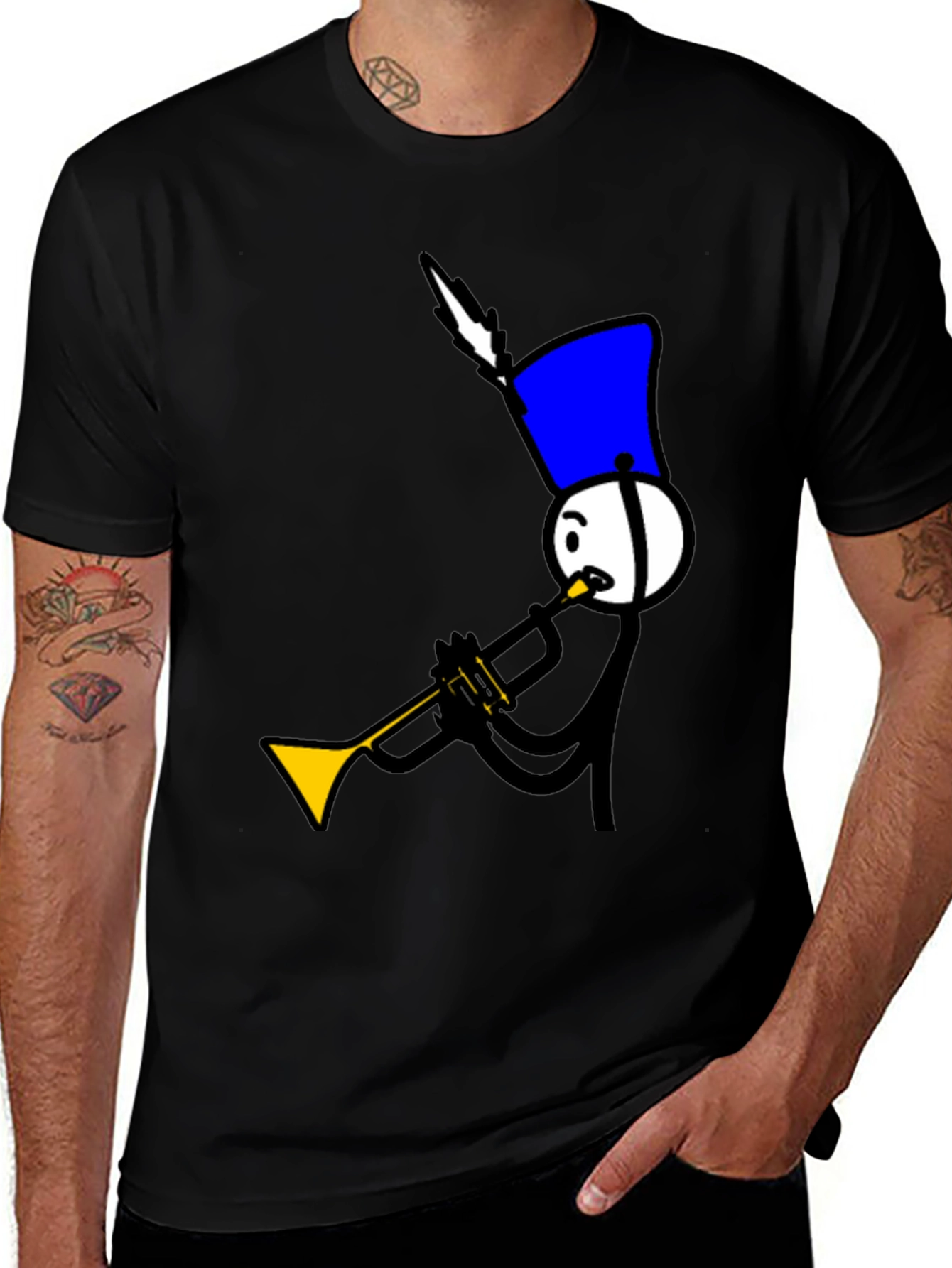 Variant 27 of Marching Band Stick Figure T-Shirt