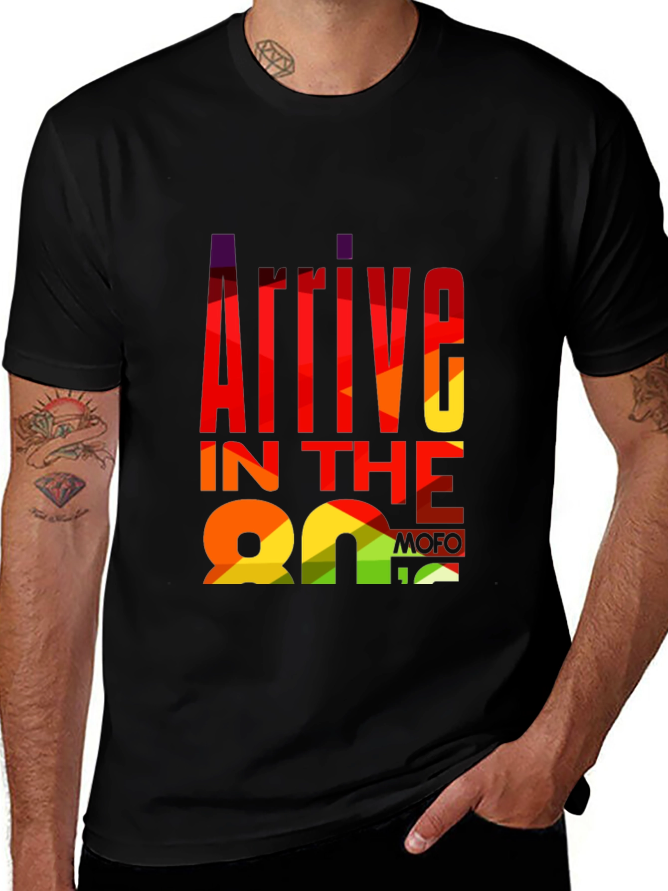 Variant 29 of Arrive in the 80's Men's Graphic Tee