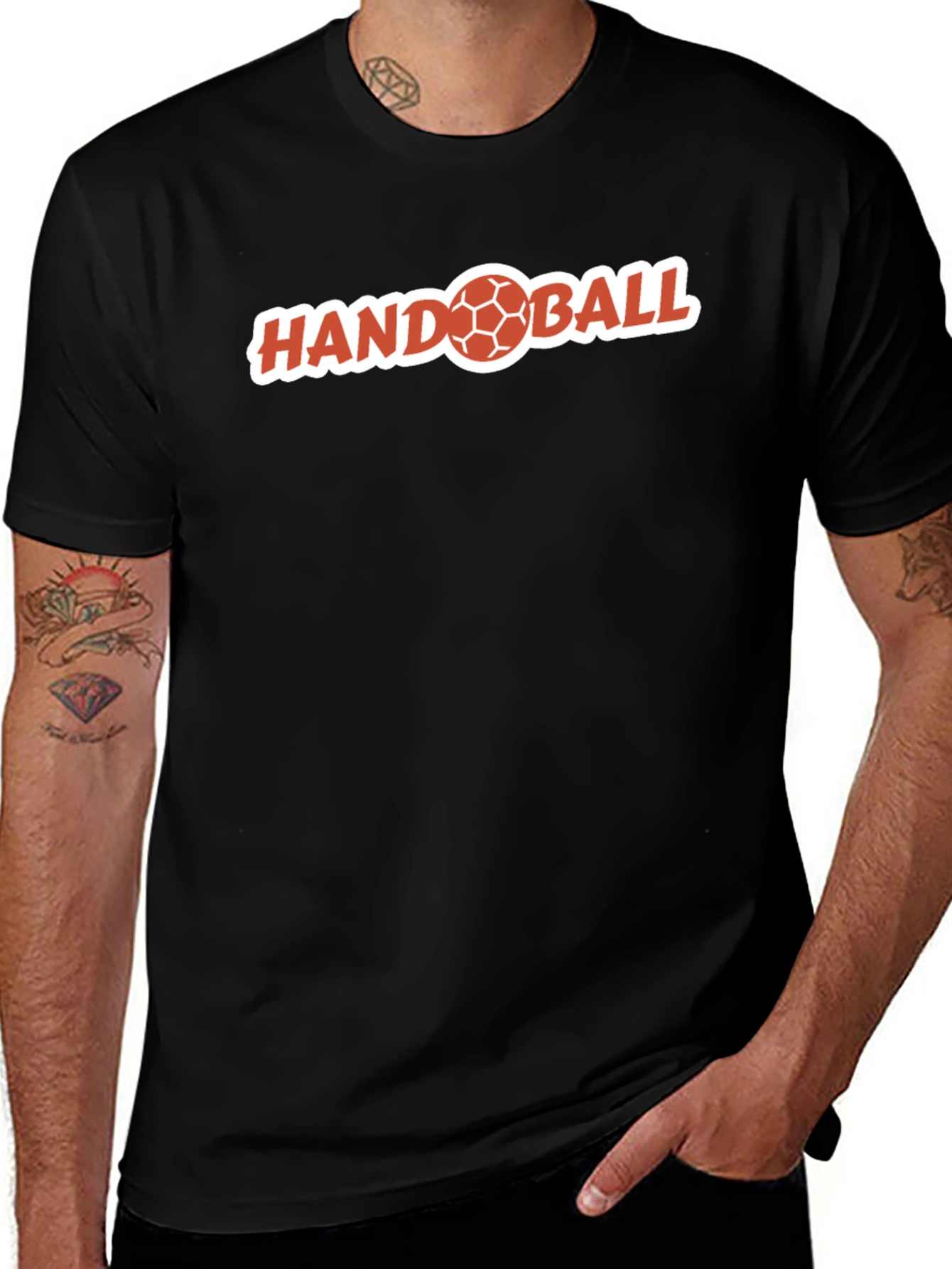 Variant 11 of Handball Graphic T-Shirt - Sporty Tee for Athletes
