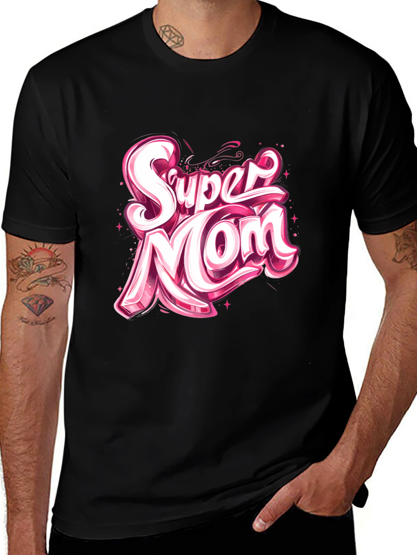 Super Mom Graphic Tee - Trendy Comfort