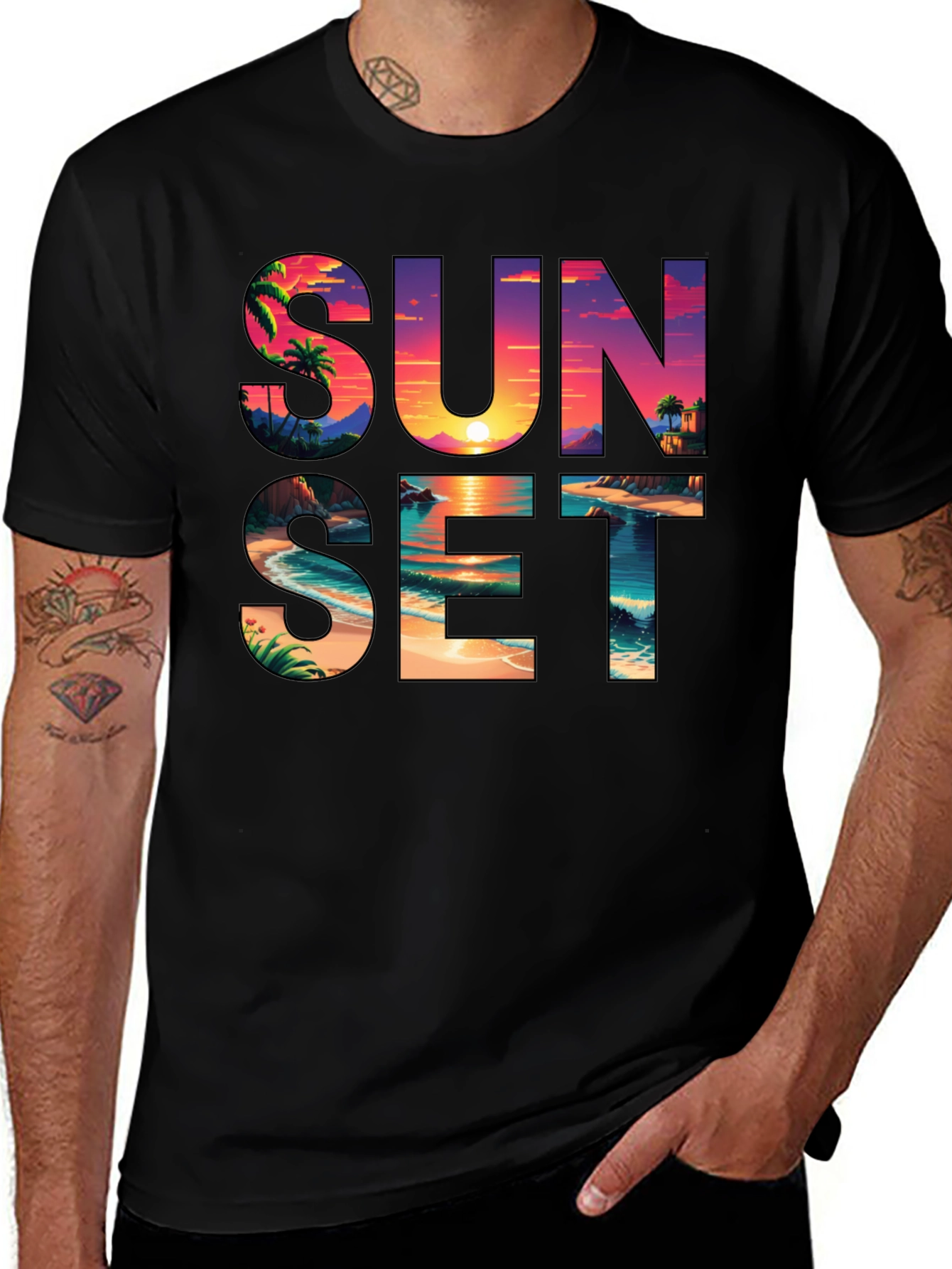 Variant 5 of Sunset Beach Graphic Tee