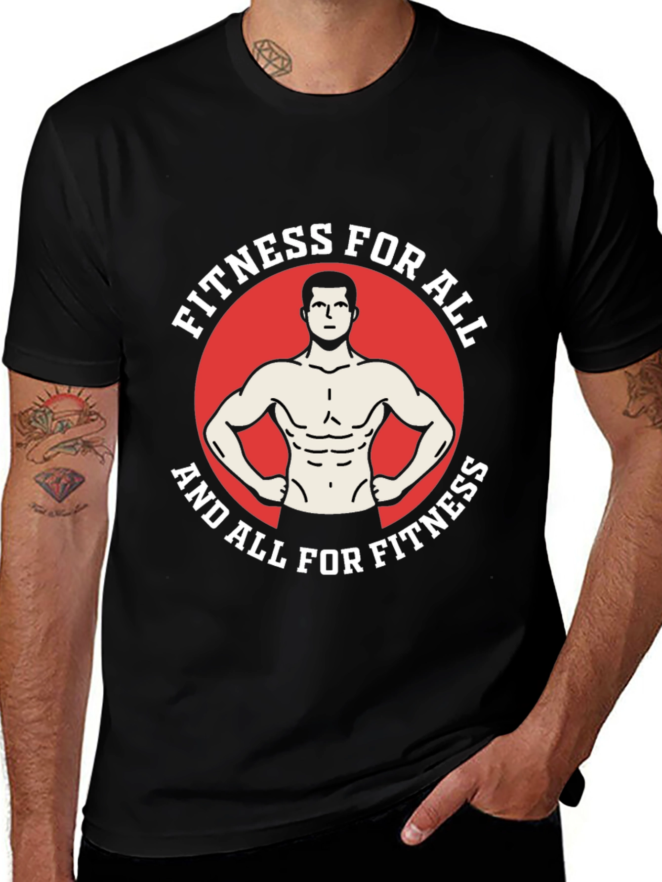 Variant 28 of Fitness For All Graphic T-Shirt