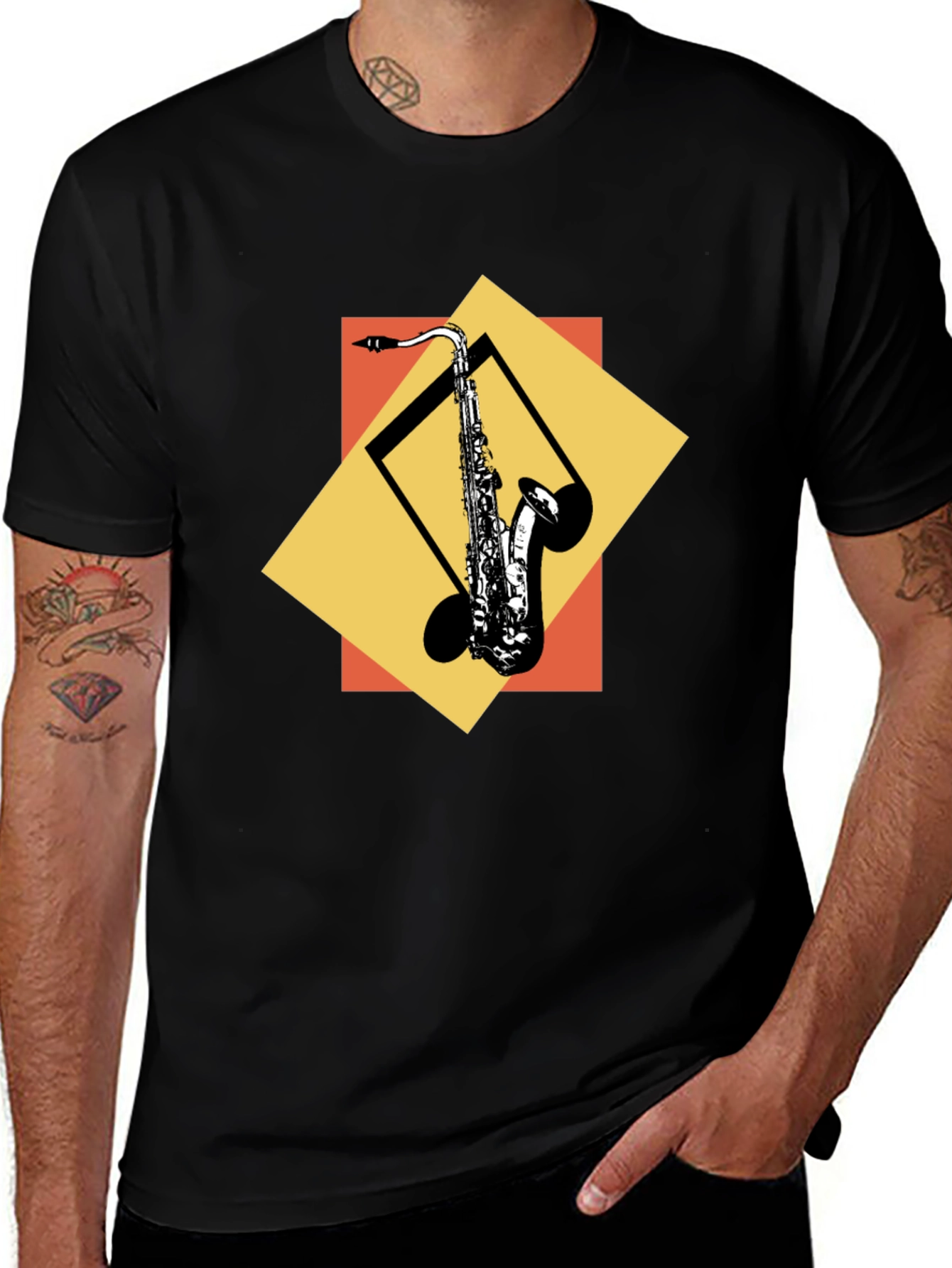 Variant 21 of Saxophone Graphic Tee - Cool Music Lover Shirt