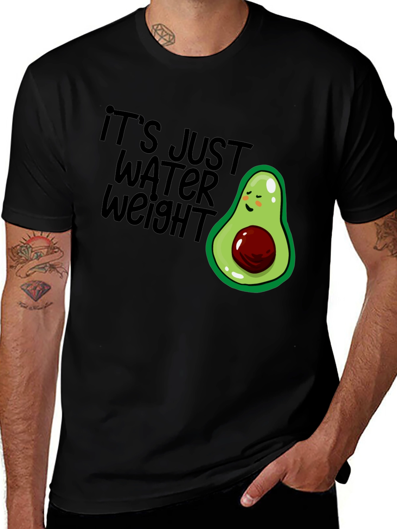 Variant 3 of It's Just Water Weight Avocado T-Shirt