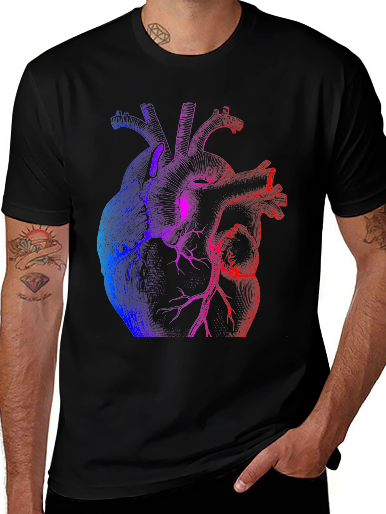 Variant 27 of Anatomical Heart Graphic T-Shirt