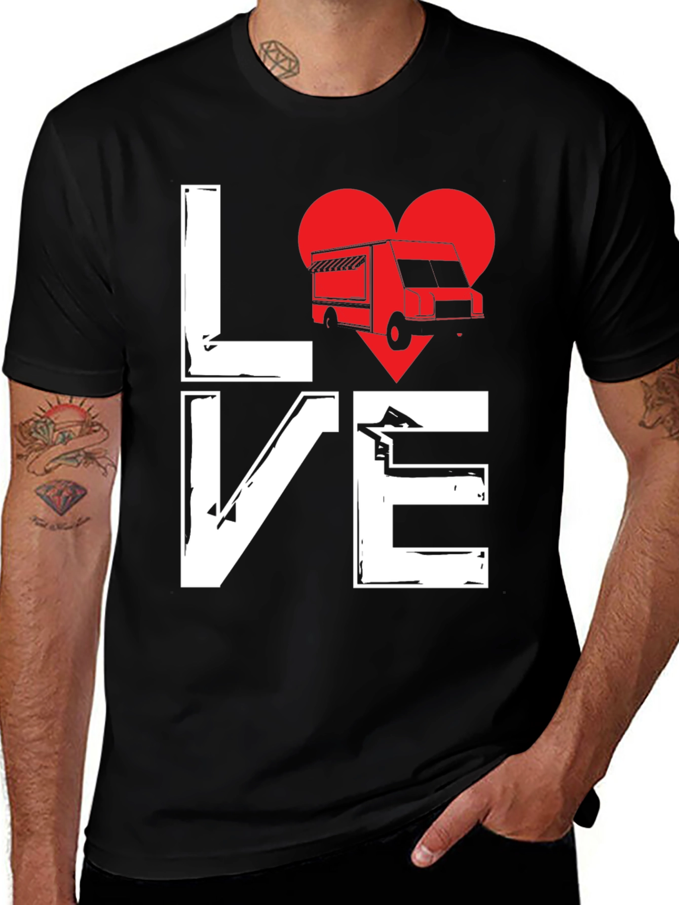 Variant 30 of Love Food Truck T-Shirt - Unique Graphic Tee