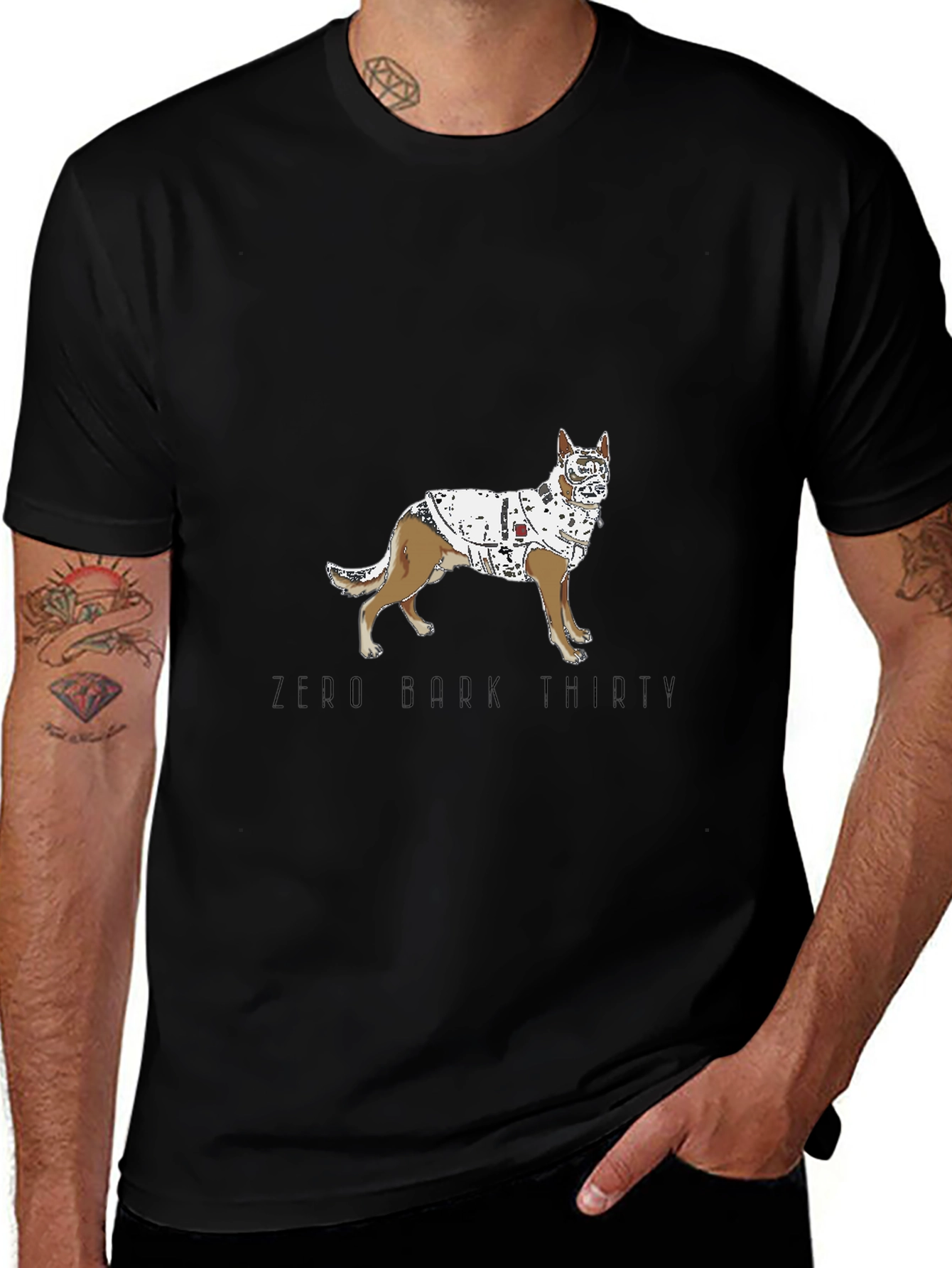 Zero Bark Thirty Dog T-Shirt