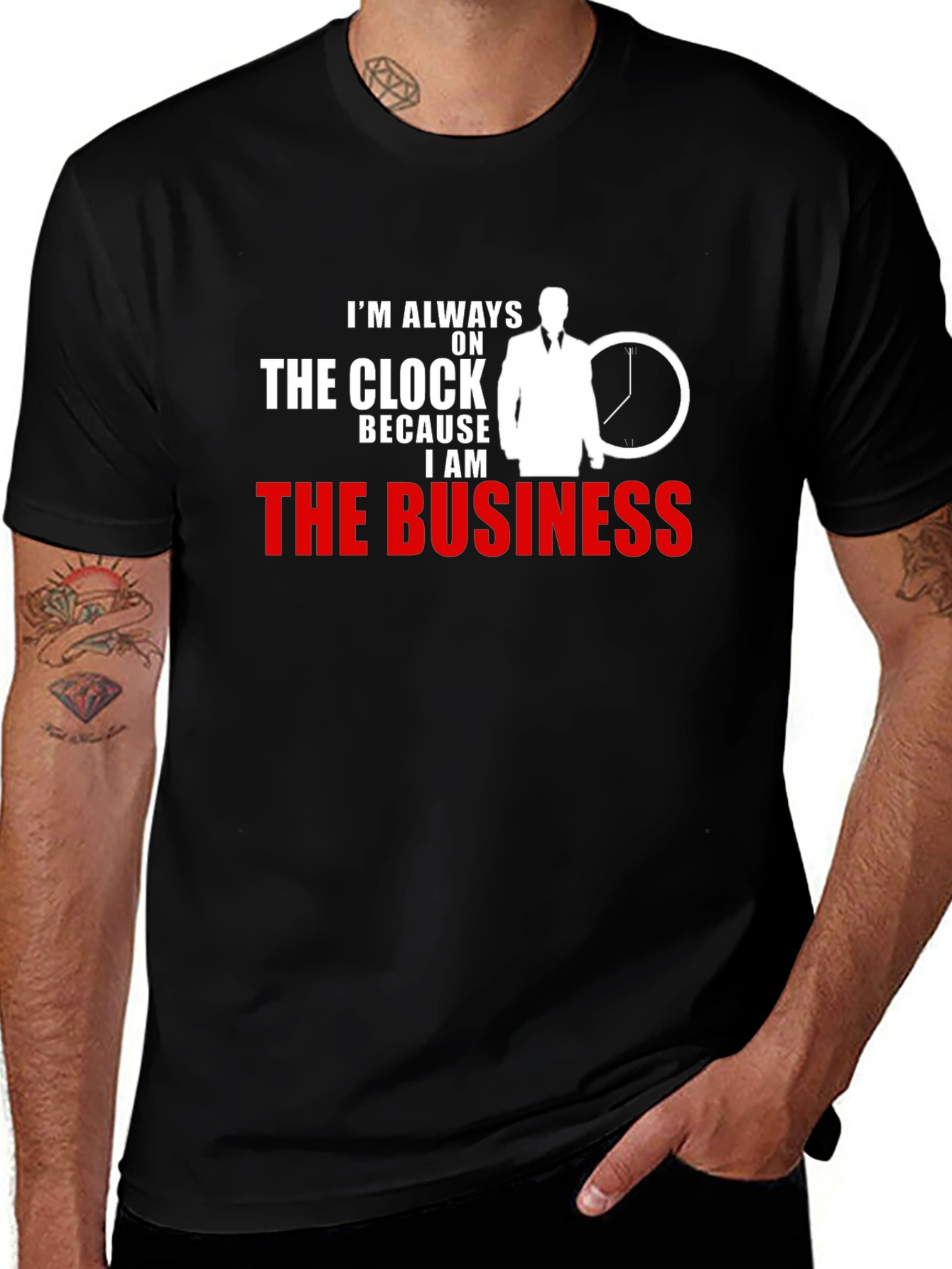 Variant 29 of Always On The Clock T-Shirt - Business Professional Tee