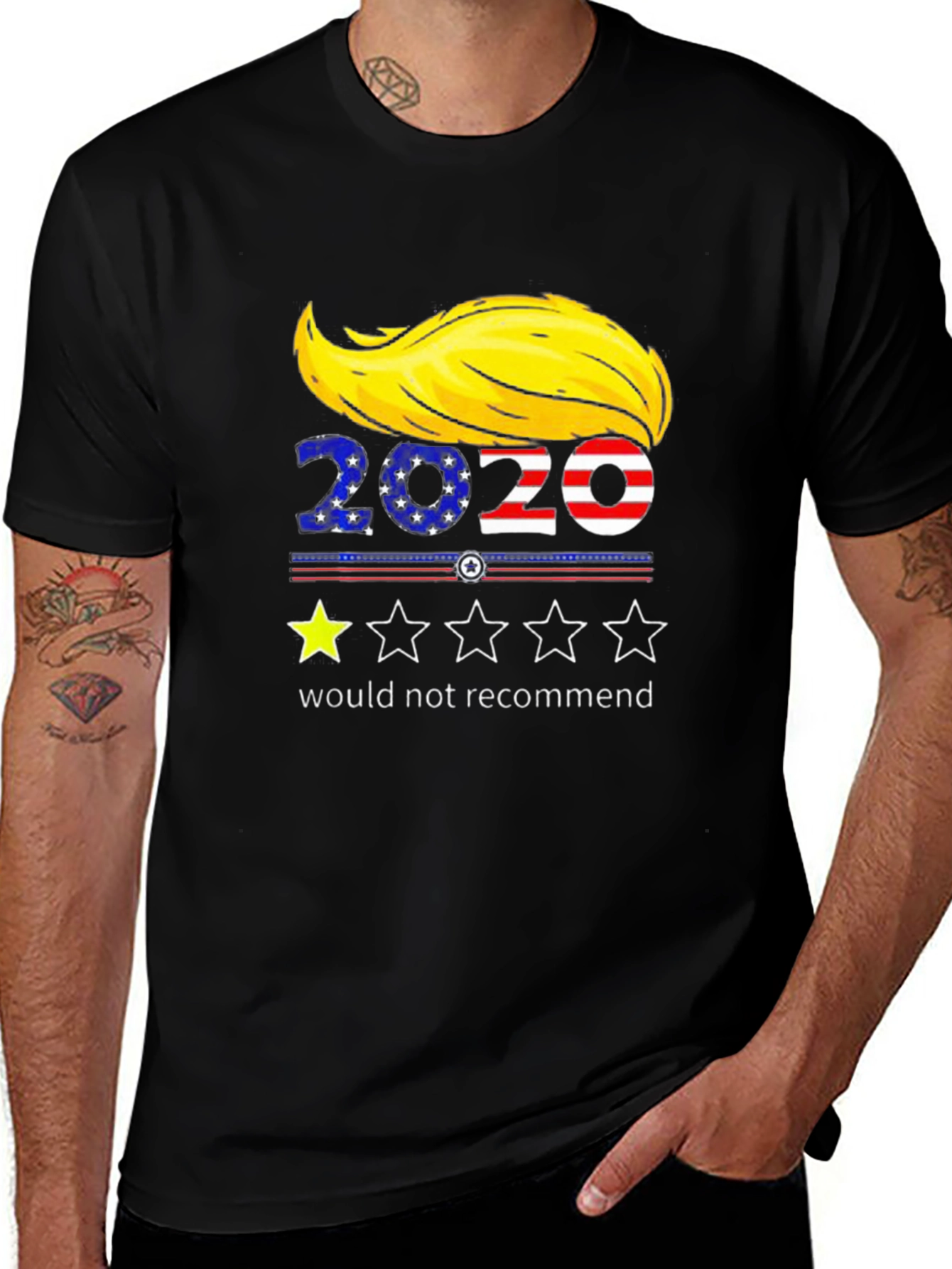 Variant 23 of Funny Political T-Shirt - 2020 One Star Review 