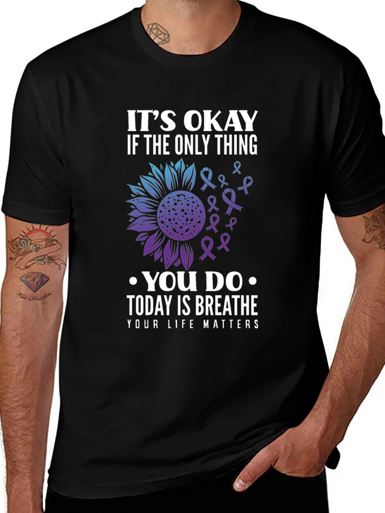 Variant 28 of It's Okay To Breathe Graphic T-Shirt