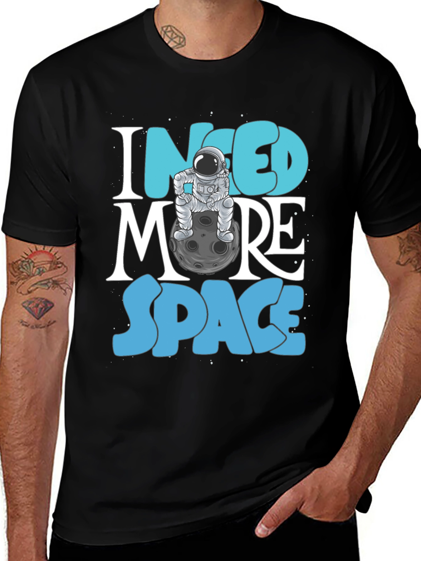 I Need More Space T-Shirt - Astronaut Graphic Tee
