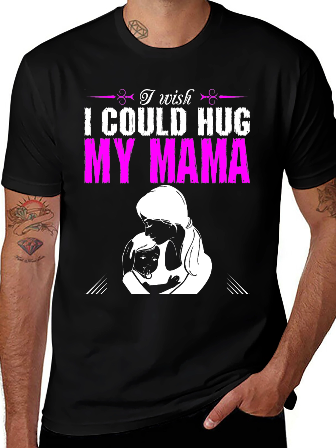 Variant 27 of I Wish I Could Hug My Mama T-Shirt