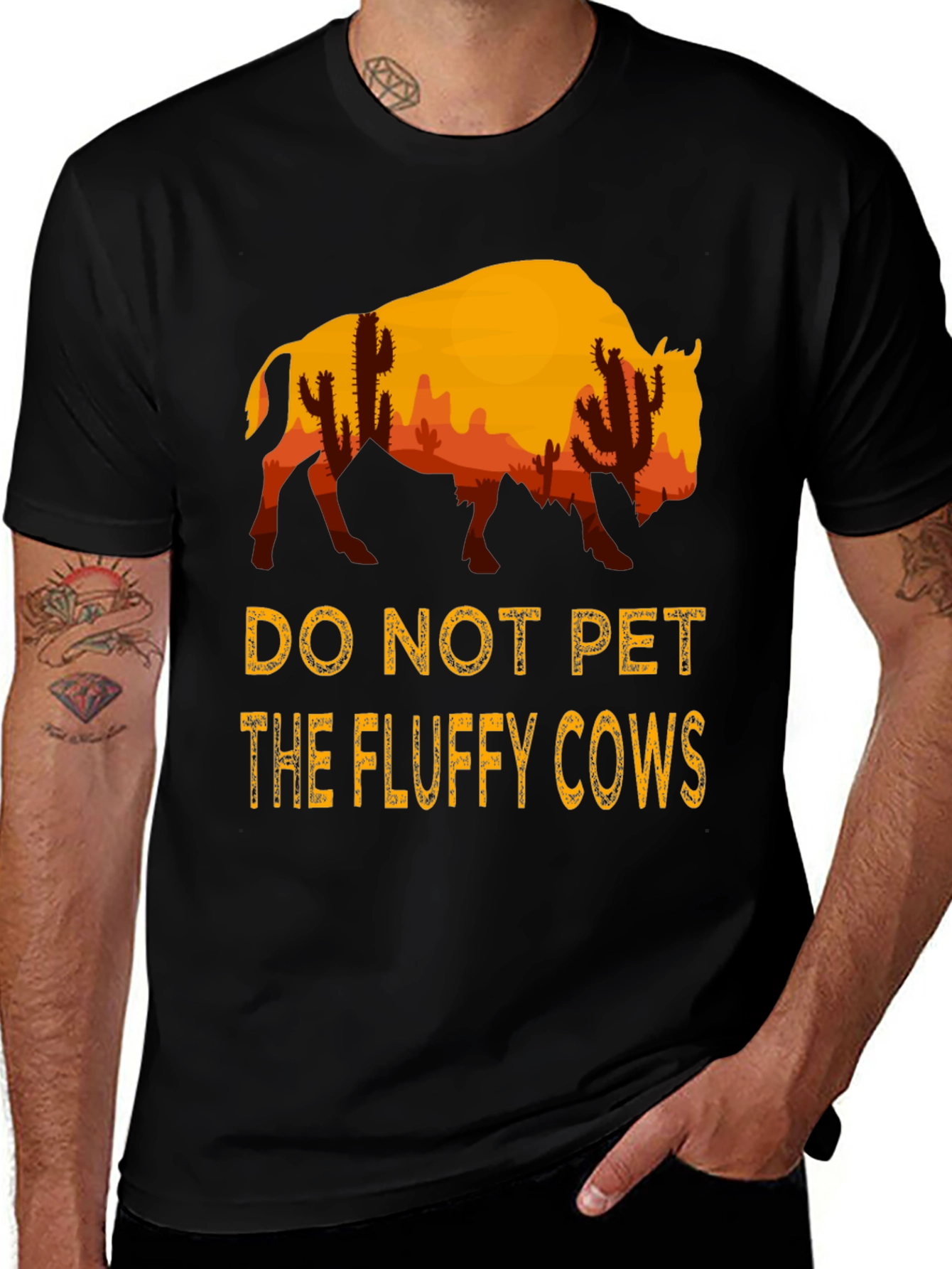 Variant 23 of Do Not Pet The Fluffy Cows T-Shirt