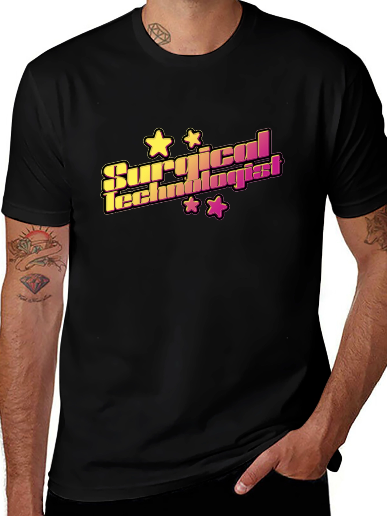 Variant 14 of Surgical Technologist Graphic Tee - Black