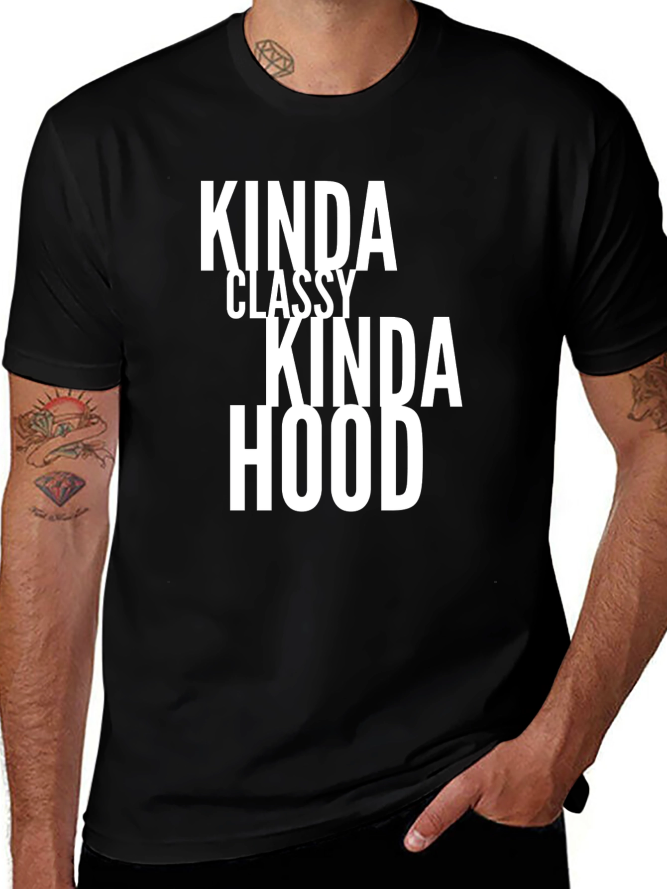 Variant 3 of Kinda Classy Kinda Hood Graphic Tee