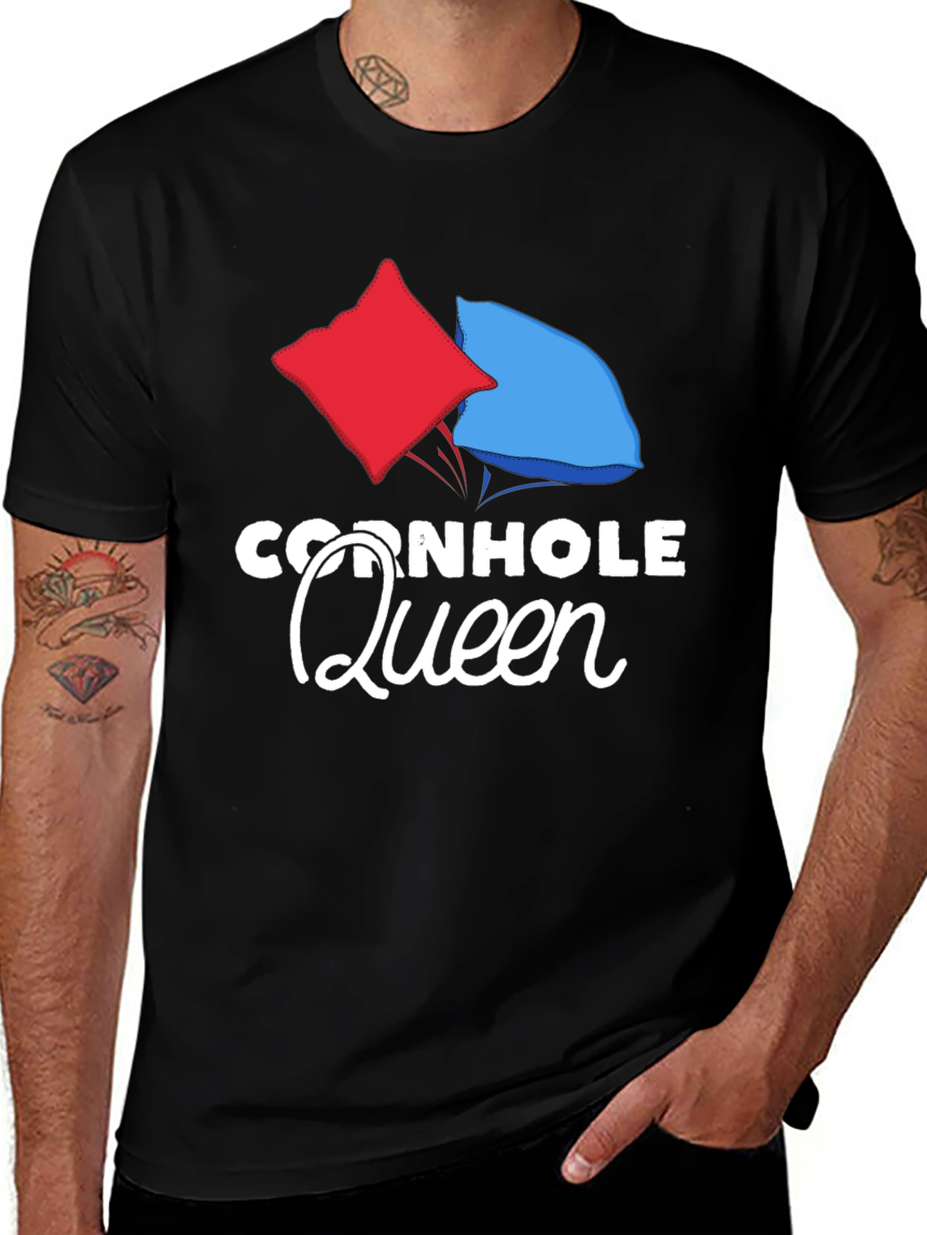 Variant 20 of Cornhole Queen Graphic T-Shirt