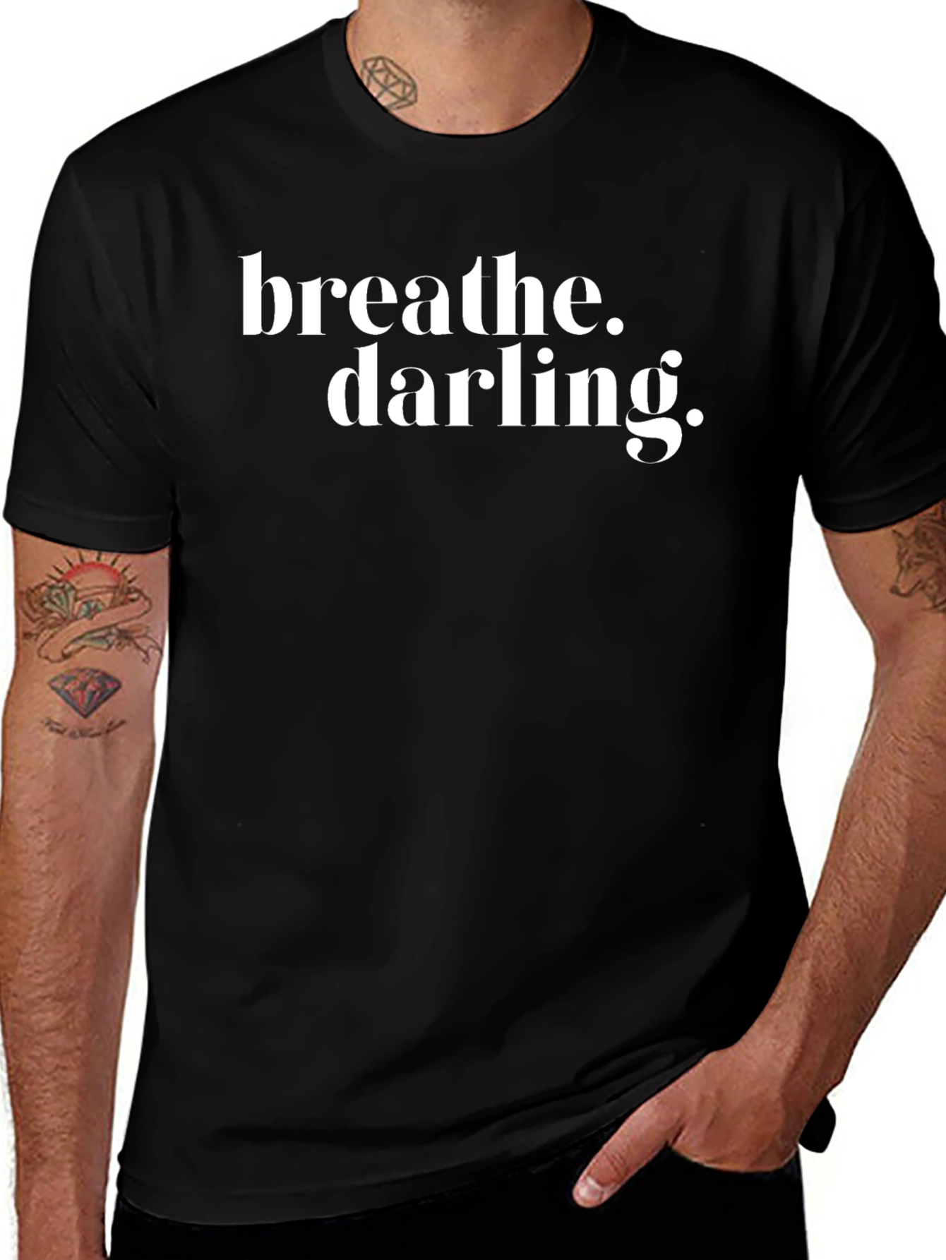 Variant 10 of Breathe Darling Graphic Tee - Unisex Soft Cotton