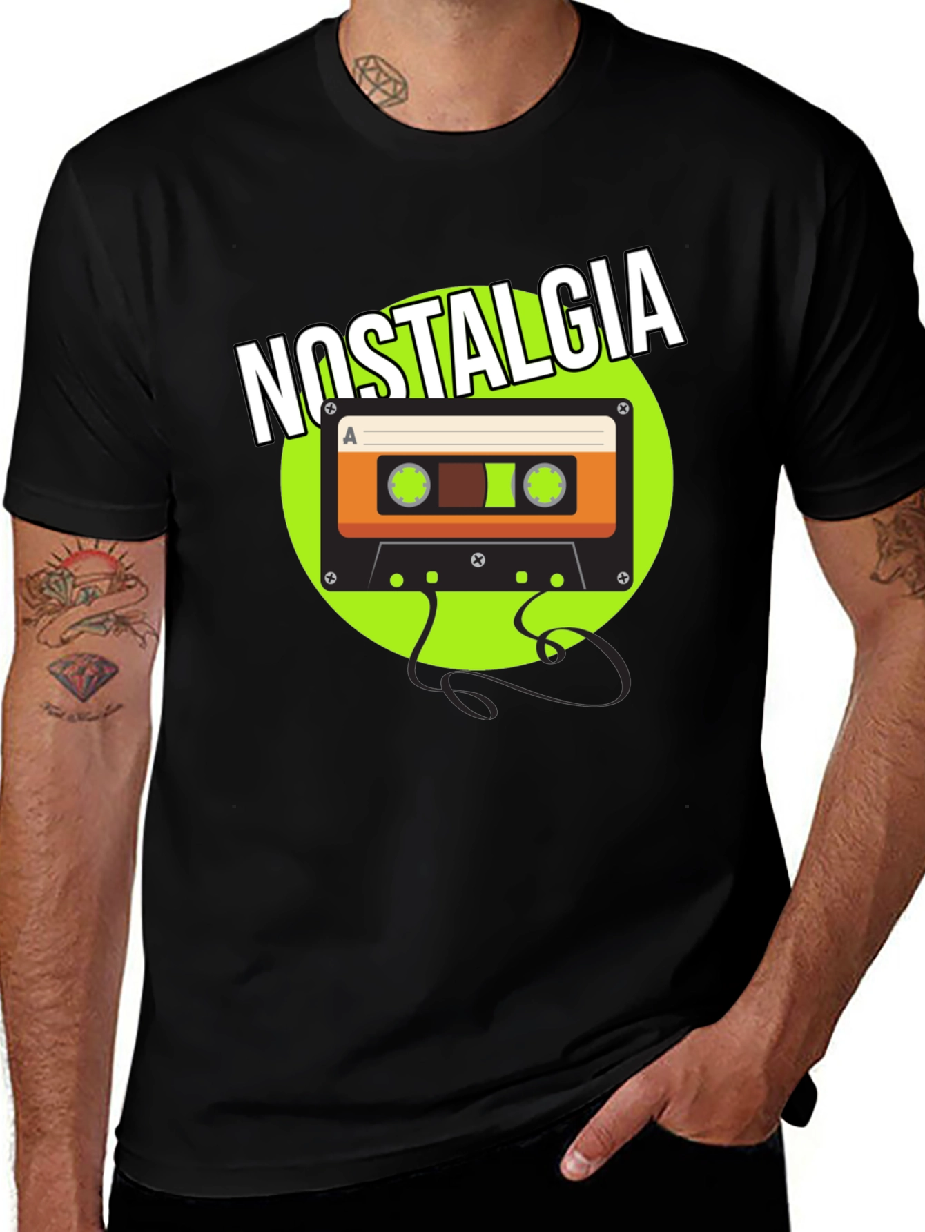 Variant 17 of Nostalgia Cassette Tape Graphic T-Shirt