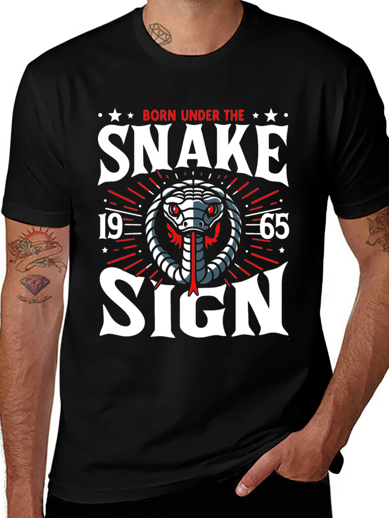 Variant 15 of Born Under The Snake Sign T-Shirt