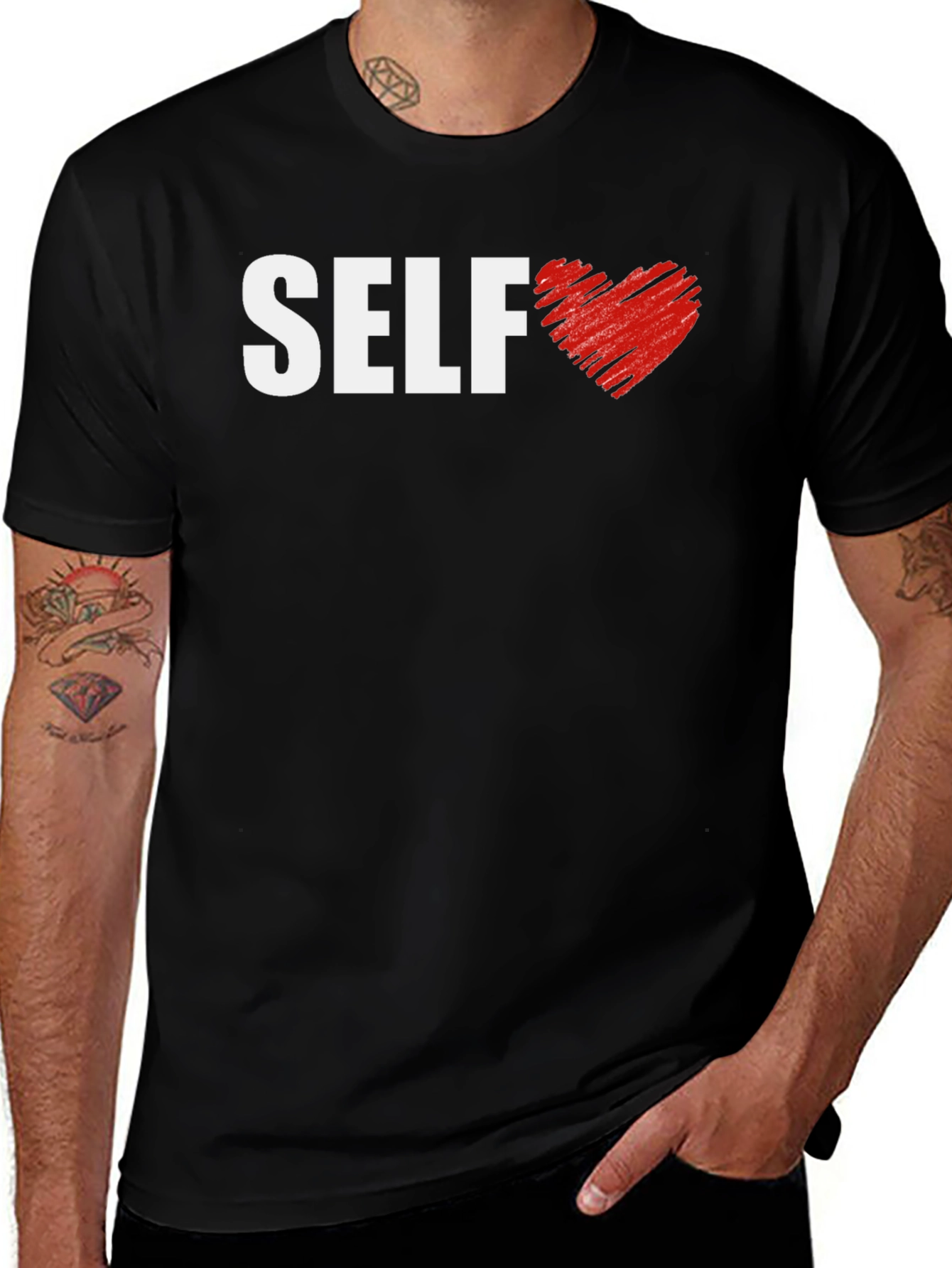 Variant 24 of Self Love Graphic T-Shirt - Black