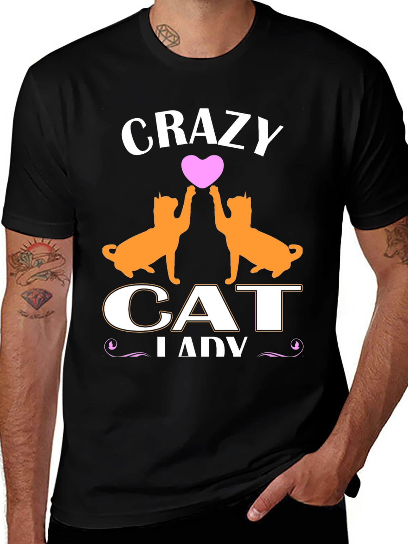 Variant 10 of Crazy Cat Lady T-Shirt - Cute Cat Lover Tee