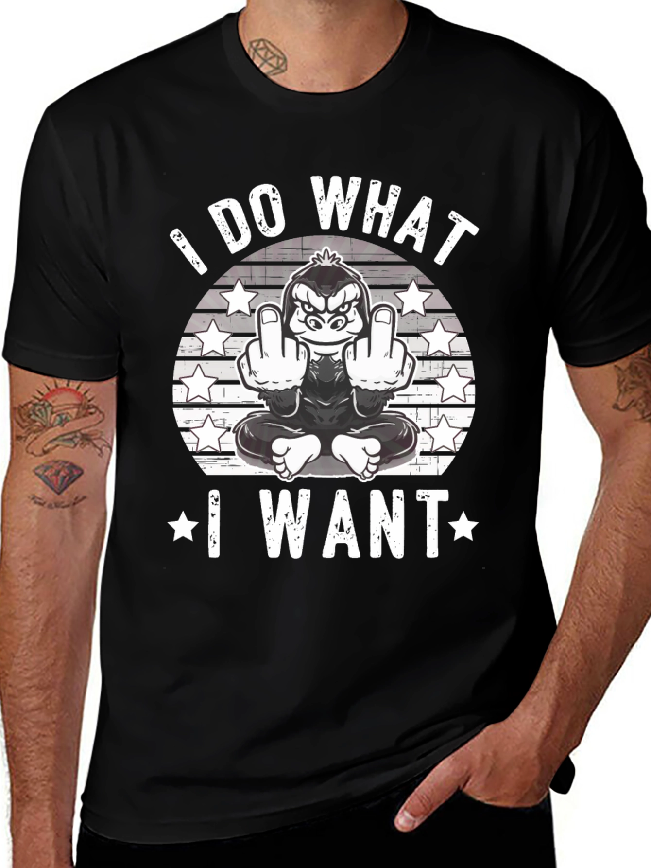 Variant 29 of I Do What I Want Gorilla T-Shirt