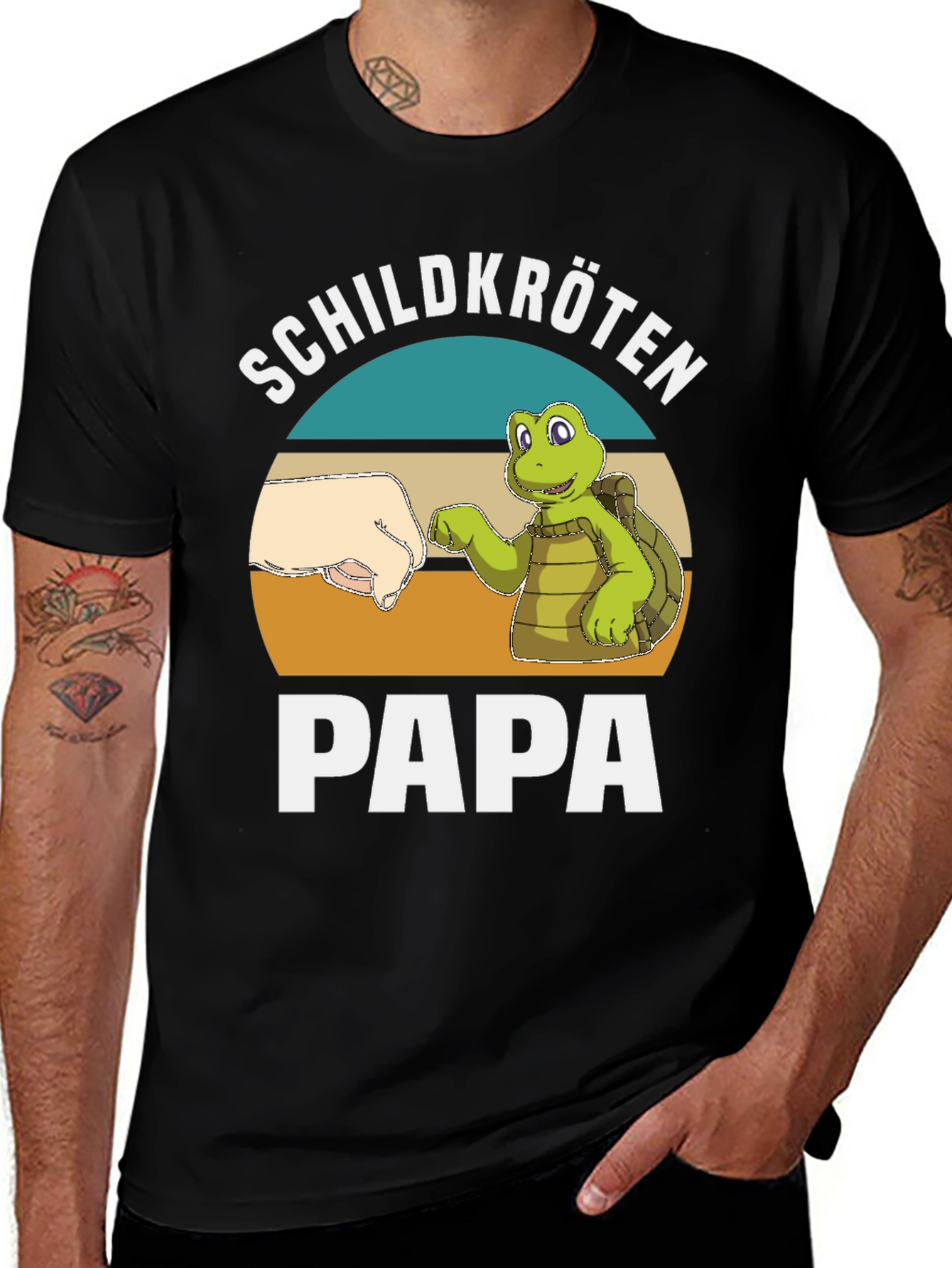 Variant 6 of Turtle Papa T-Shirt - Schildkröten Father's Day Gift