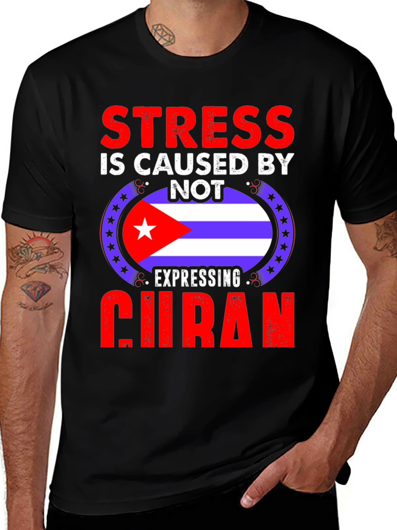 Variant 5 of Cuban Pride T-Shirt - Stress Relief